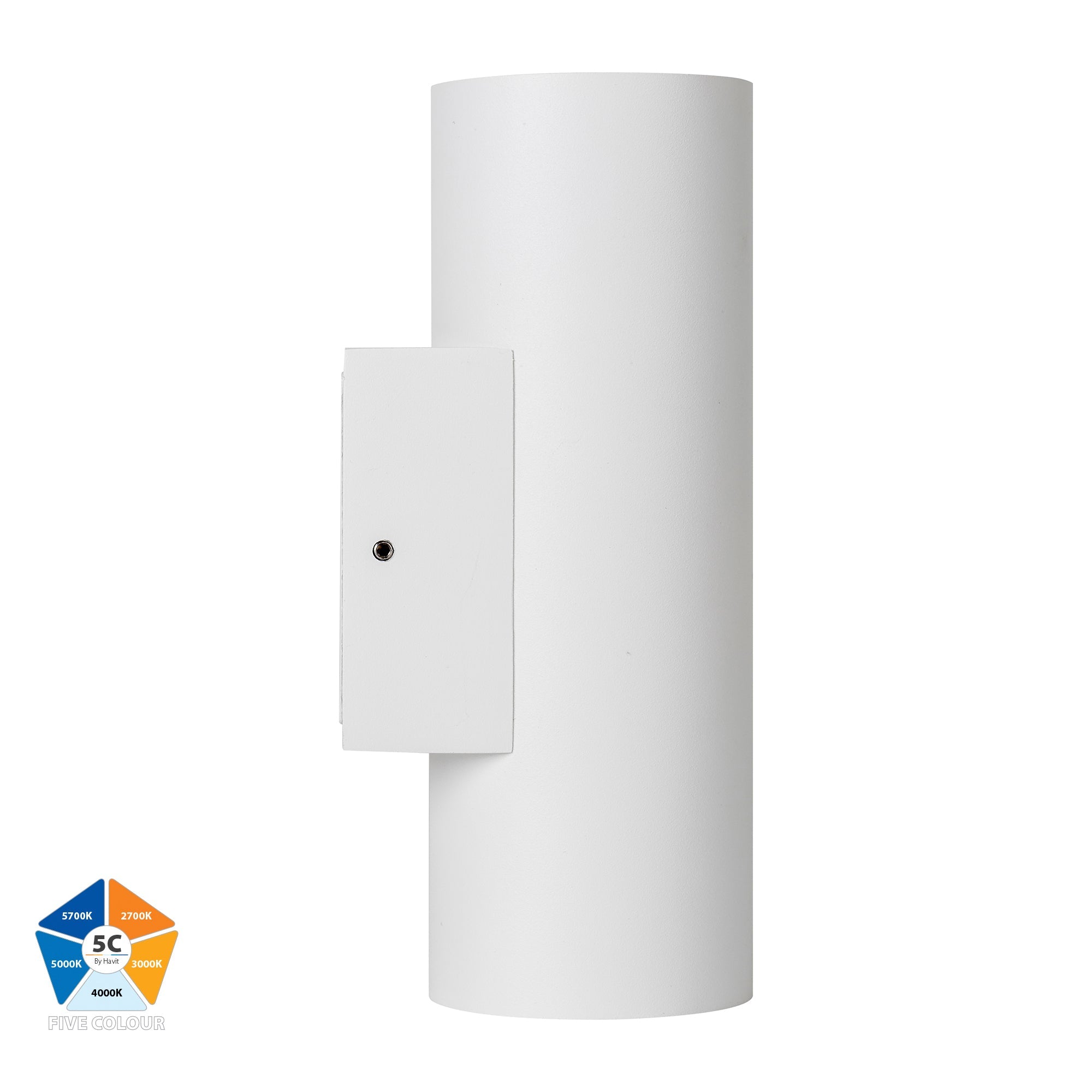 HV3626S-ALUWHT- Aries Aluminium White Up & Down LED Wall Light