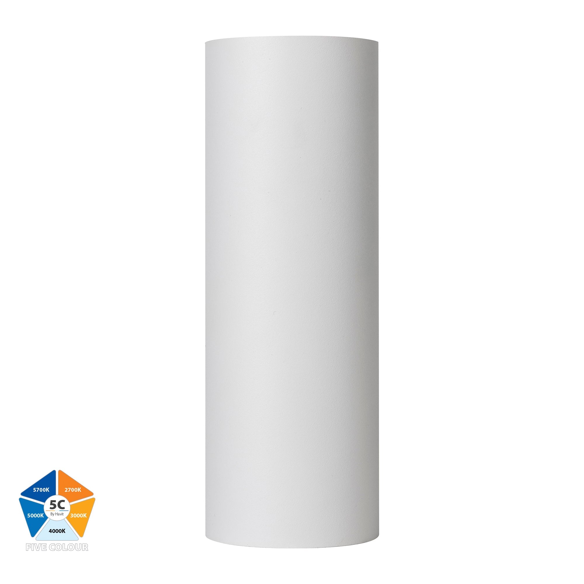 HV3626S-ALUWHT- Aries Aluminium White Up & Down LED Wall Light