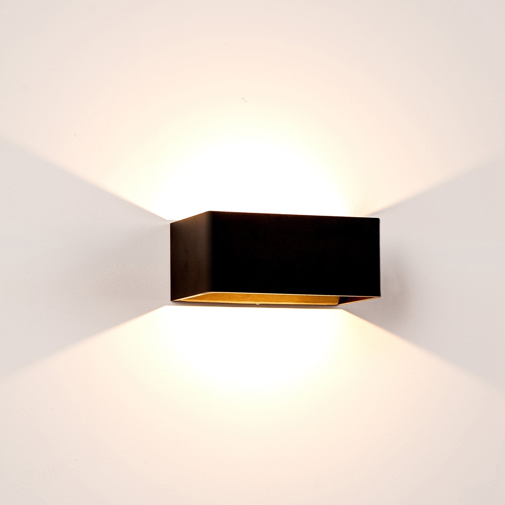 HV3665T-BLK - Mia Black TRI Colour Up & Down LED Wall Light