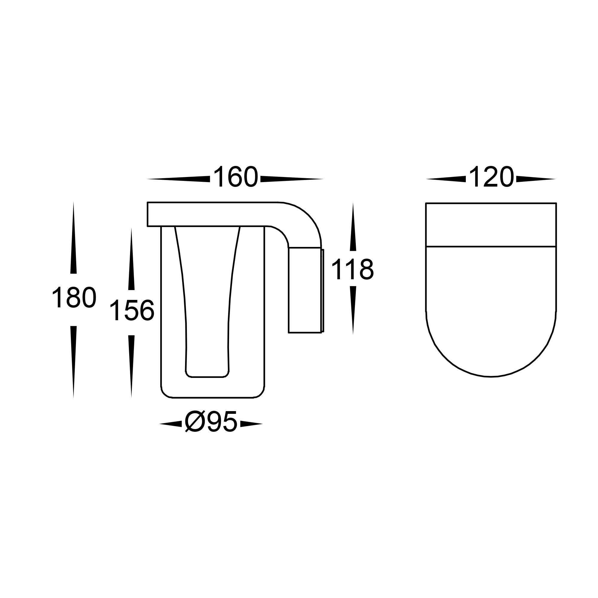 HV3691T-WHT-240V - Otaner White LED Wall Light