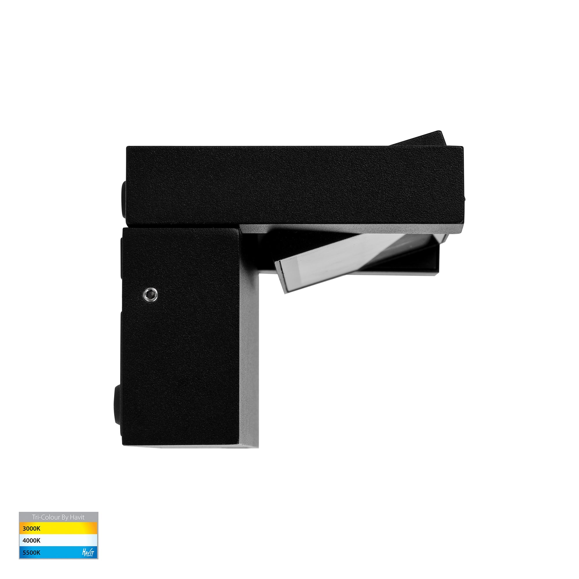 HV3731T-BLK - Locu Aluminium Black 12w Adjustable LED Floodlight