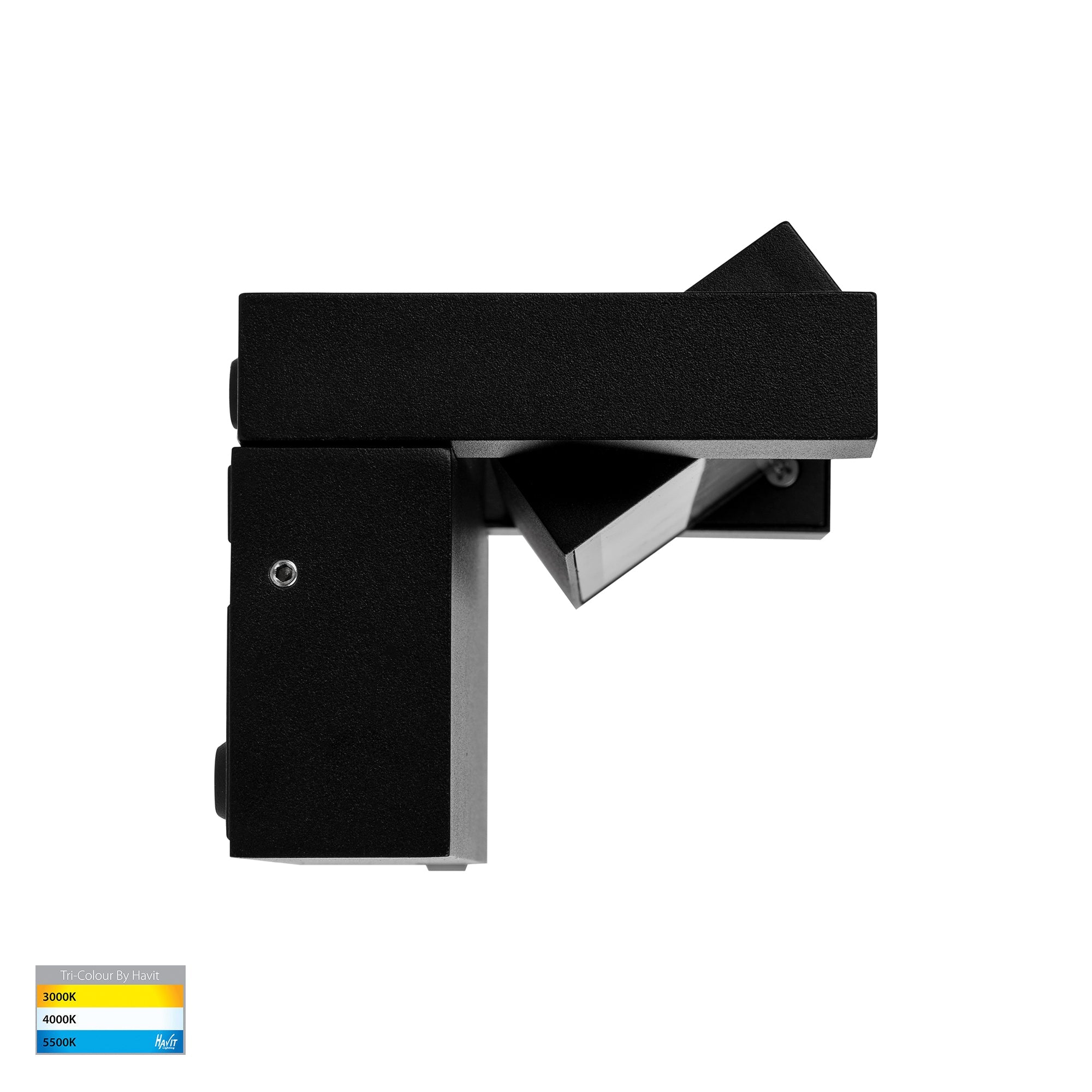 HV3731T-BLK - Locu Aluminium Black 12w Adjustable LED Floodlight