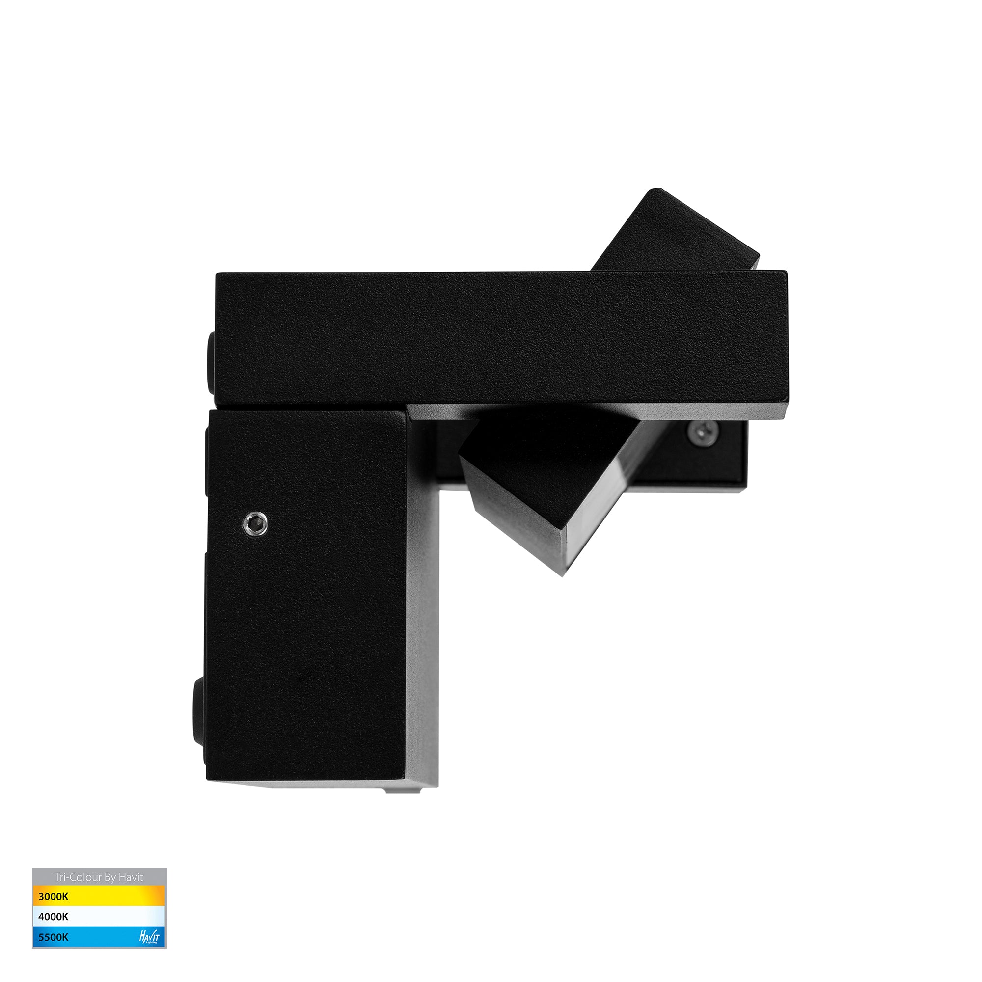 HV3731T-BLK - Locu Aluminium Black 12w Adjustable LED Floodlight