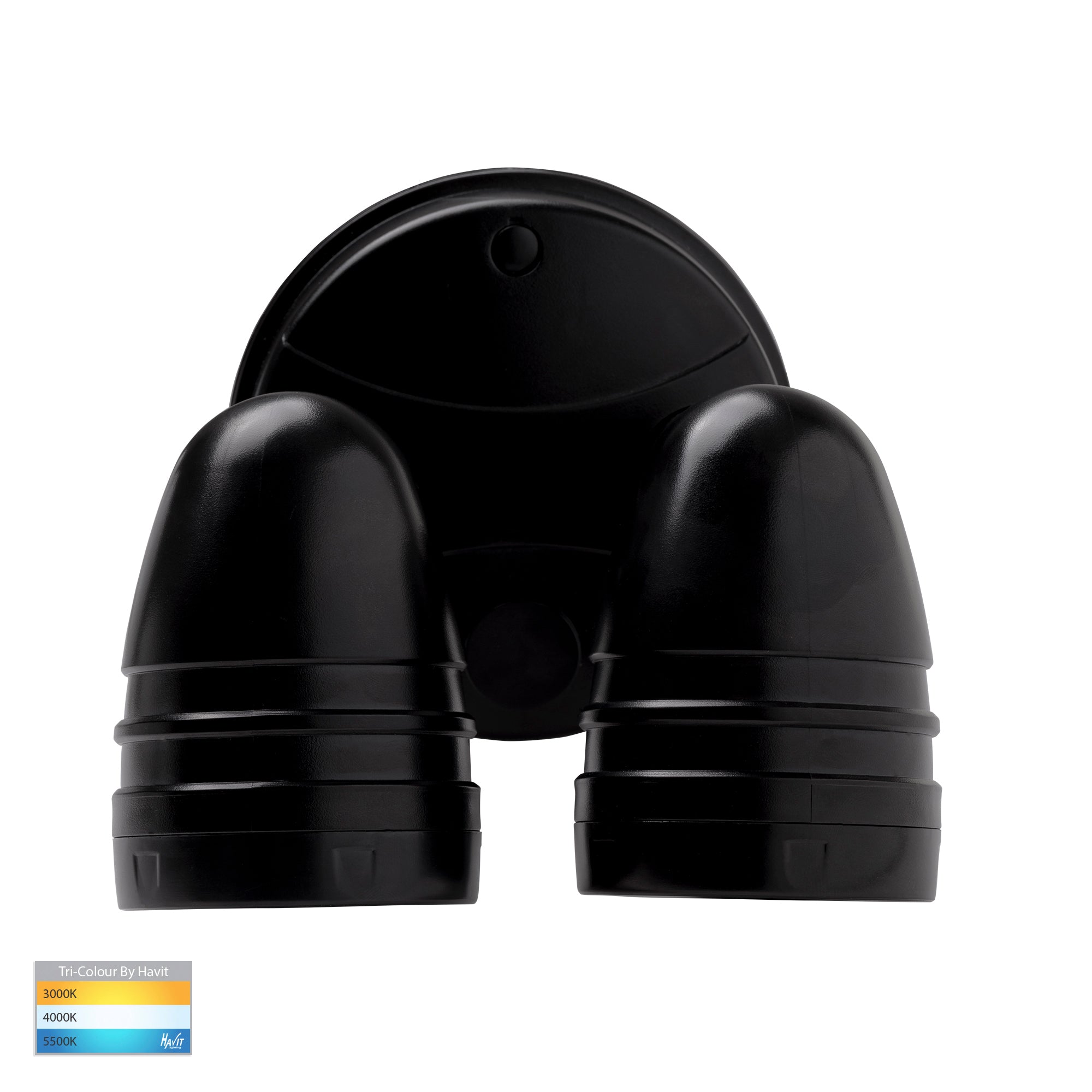 HV3793T-BLK - Focus Polycarbonate Black Double Adjustable Spot Light