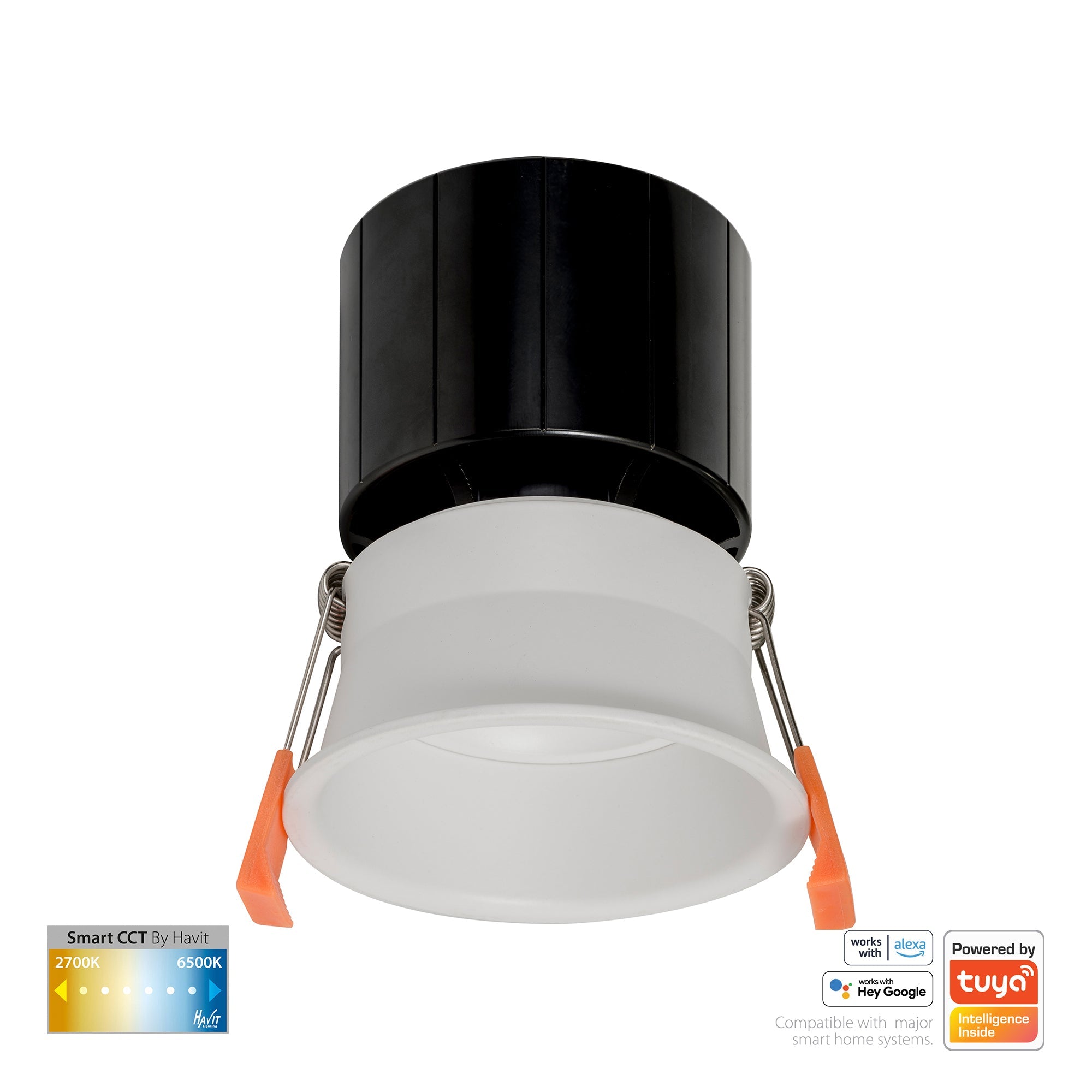 HV5513CCT-WHT - Prime White Fixed Deep CCT WIFI LED Downlight