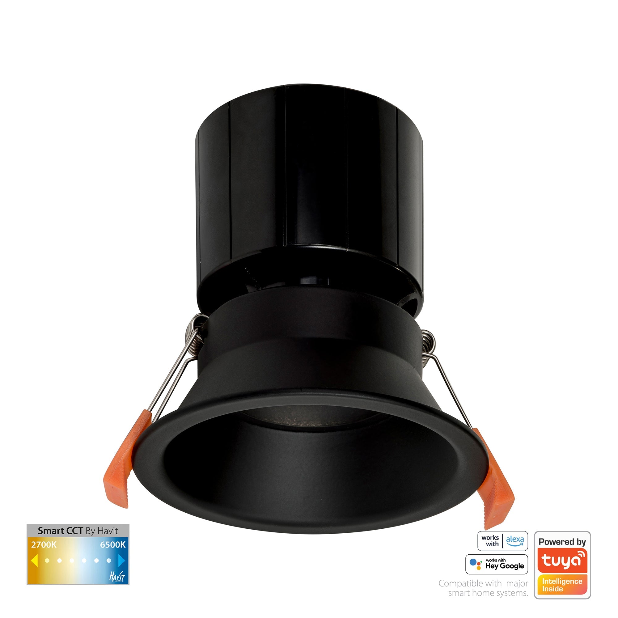 HV5514CCT-BLK - Prime Black Fixed Deep CCT WIFI LED Downlight
