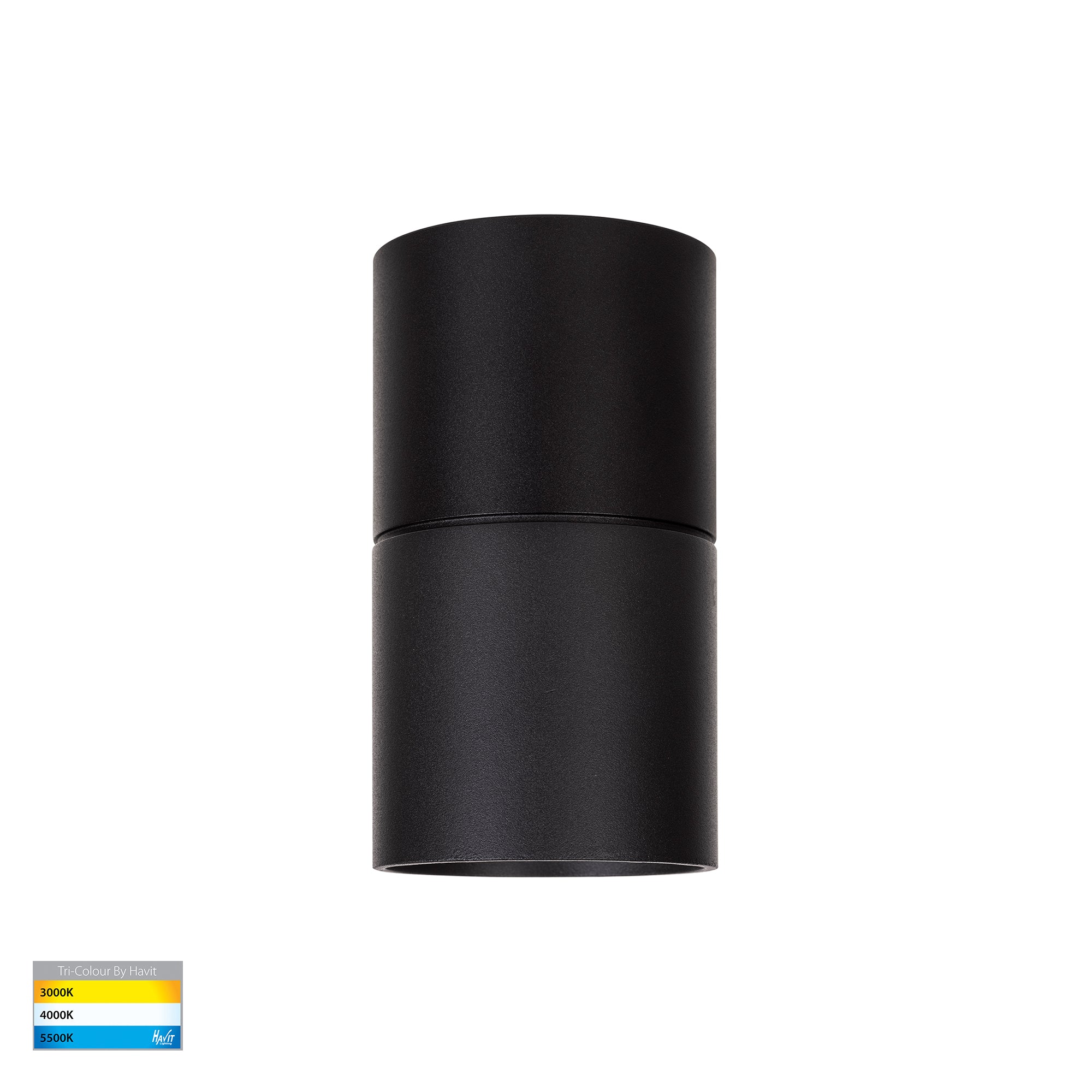 HV5802T-BLK-EXT | HV5802T-BLK-EXT-12V - Nella Black 7w Surface Mounted LED Downlight with Extension