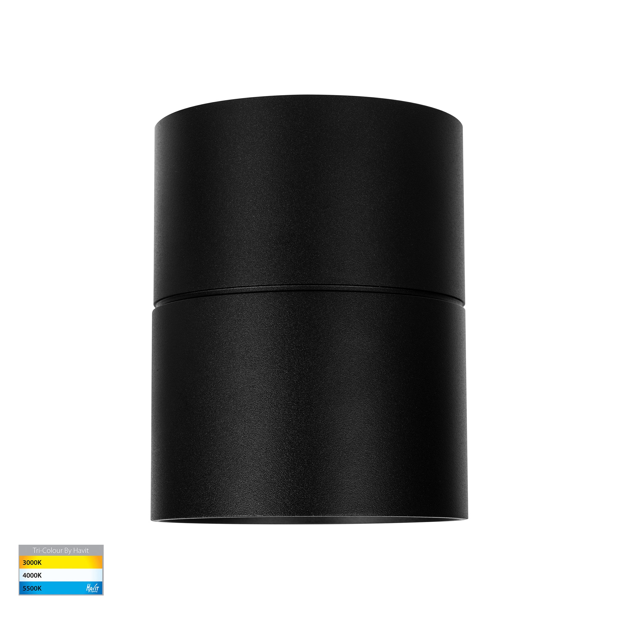 HV5803T-BLK-EXT | HV5803T-BLK-EXT-12V - Nella Black 12w Surface Mounted LED Downlight with Extension