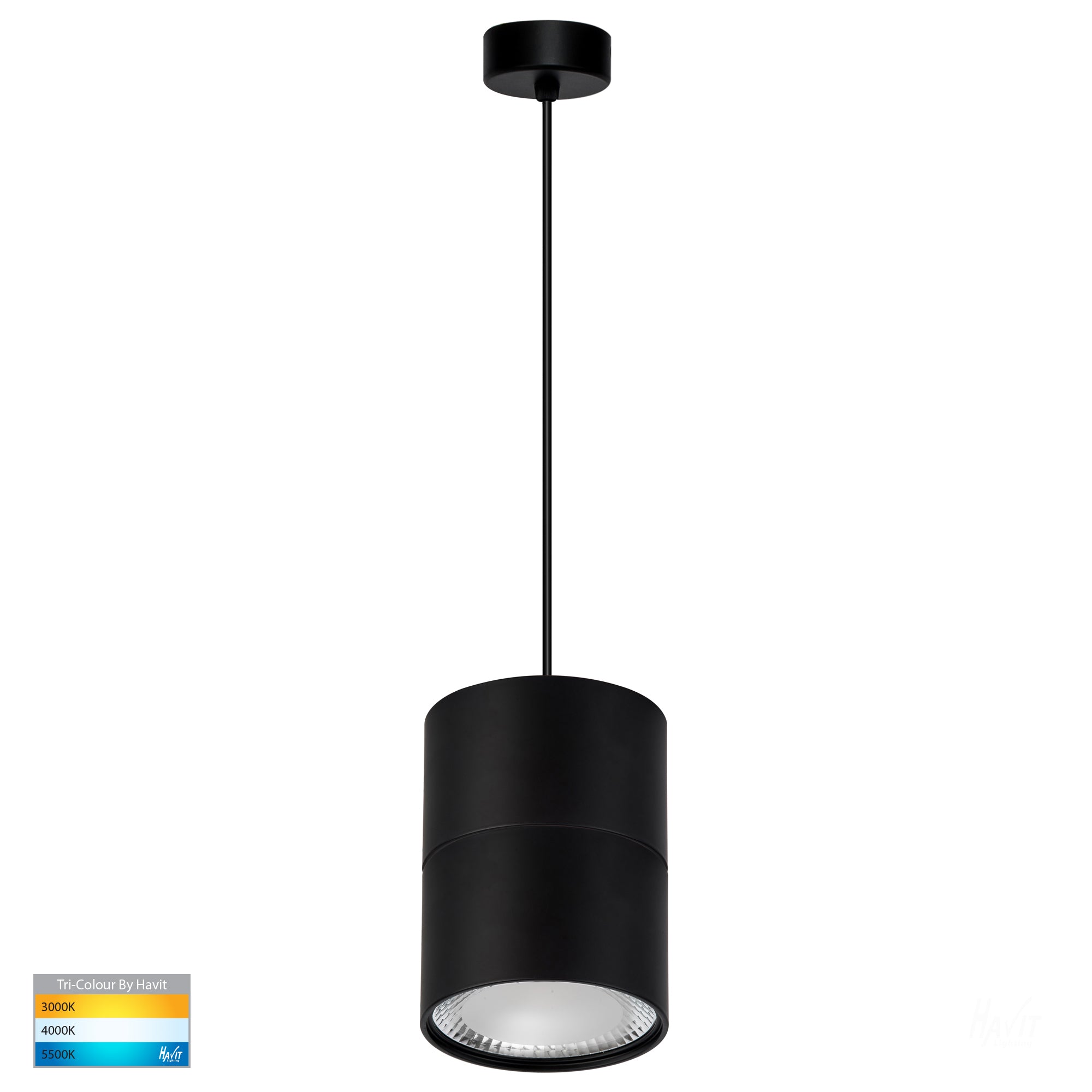 HV5803T-BLK-P - Nella Black 12w LED Pendant