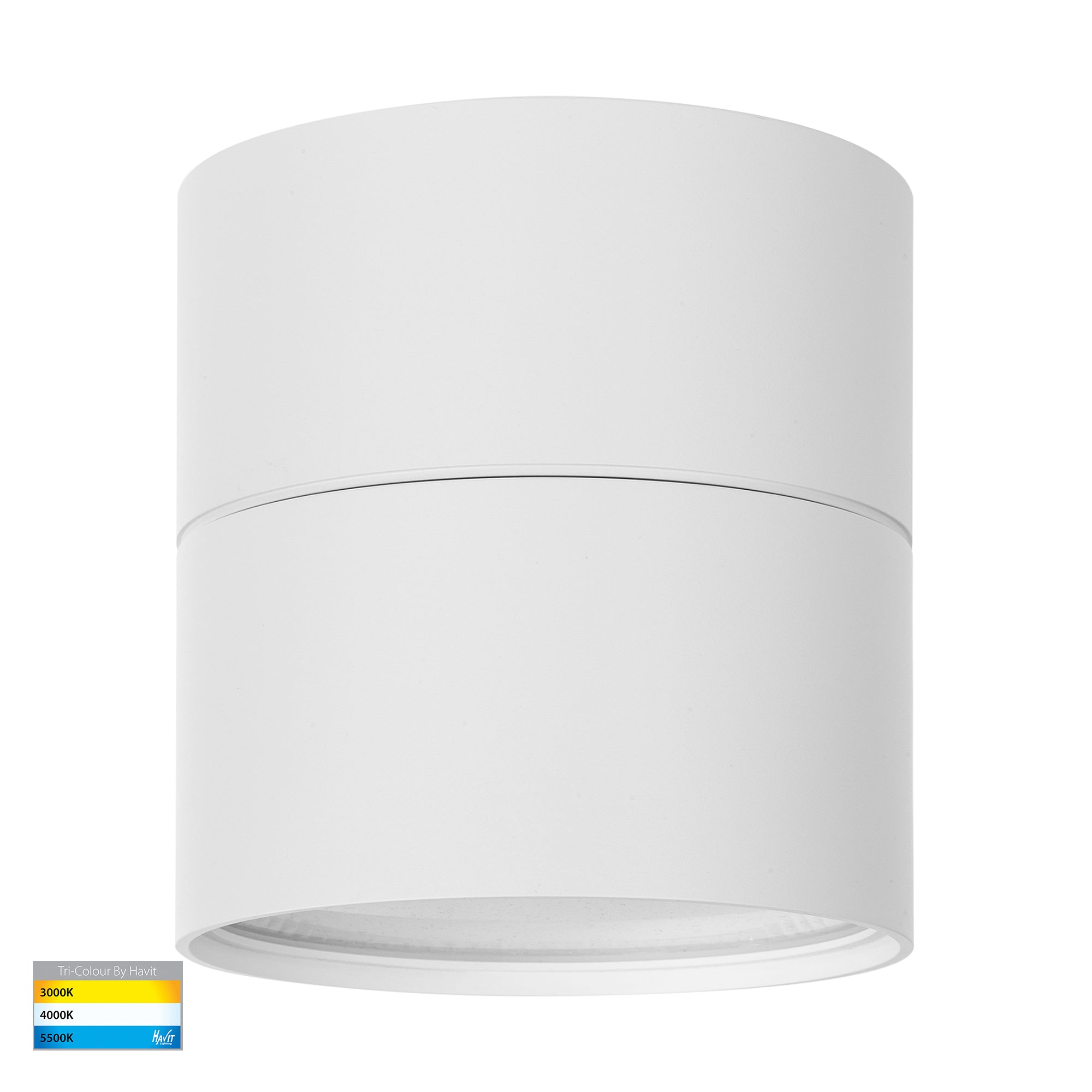 HV5805T-WHT-EXT | HV5805T-WHT-EXT-12V - Nella White 18w Surface Mounted LED Downlight with Extension