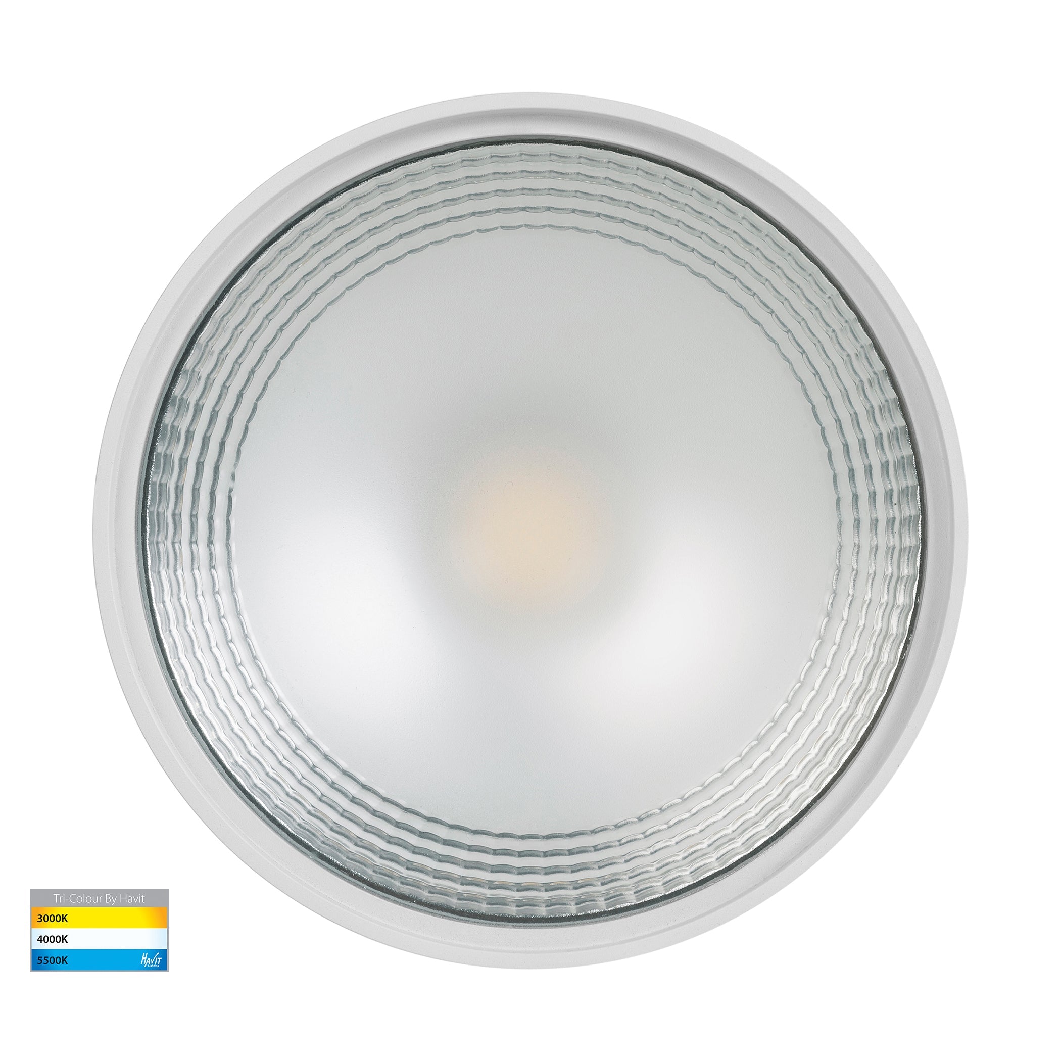 HV5805T-WHT-EXT | HV5805T-WHT-EXT-12V - Nella White 18w Surface Mounted LED Downlight with Extension