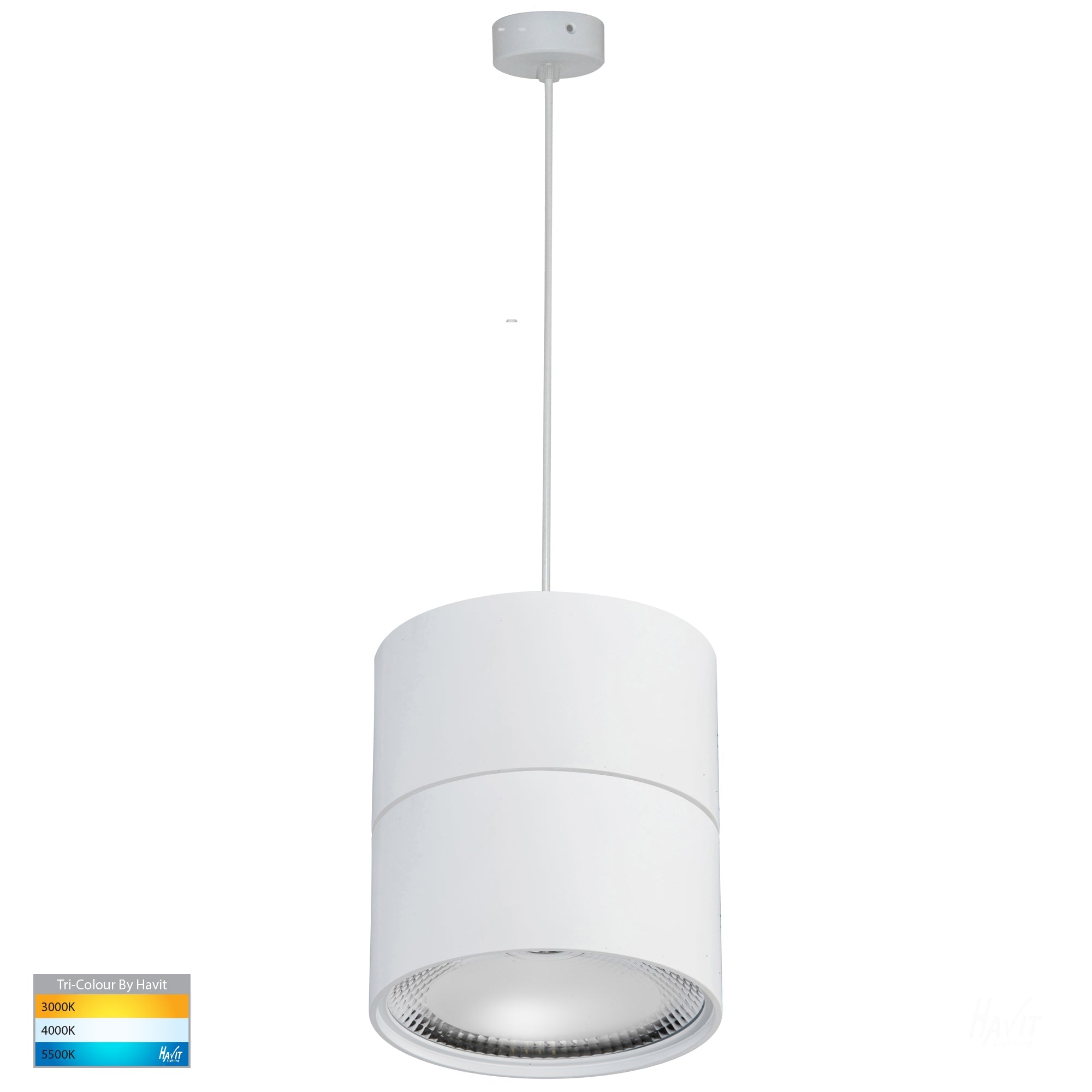 HV5805T-WHT-P - Nella White 18w LED Pendant