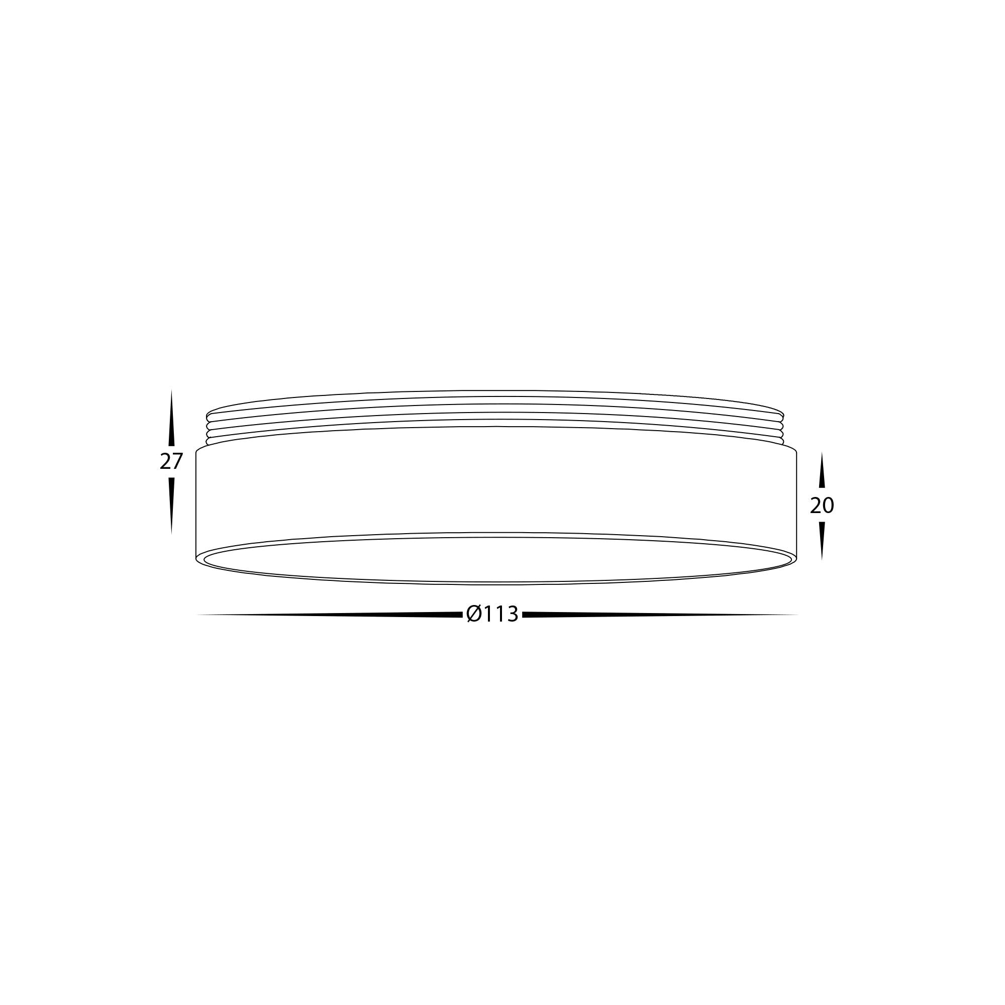 HV58101-GR - Gold Ring to Suit HV5803 | HV5815 | HV5843 Surface Mount Downlights