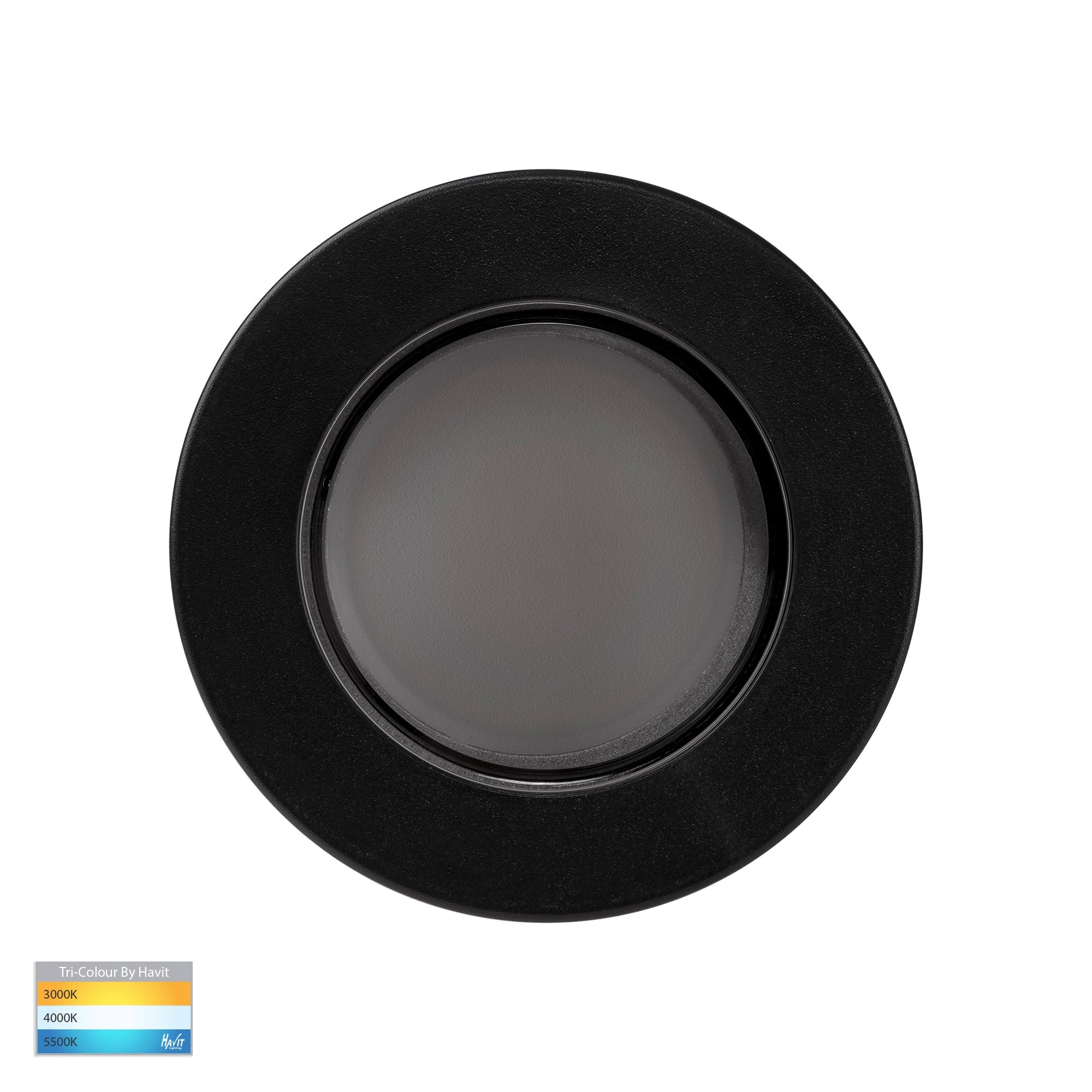 HV5831T-BLK - Lexan Black 9in1 Surface Mounted GU10 LED Downlight