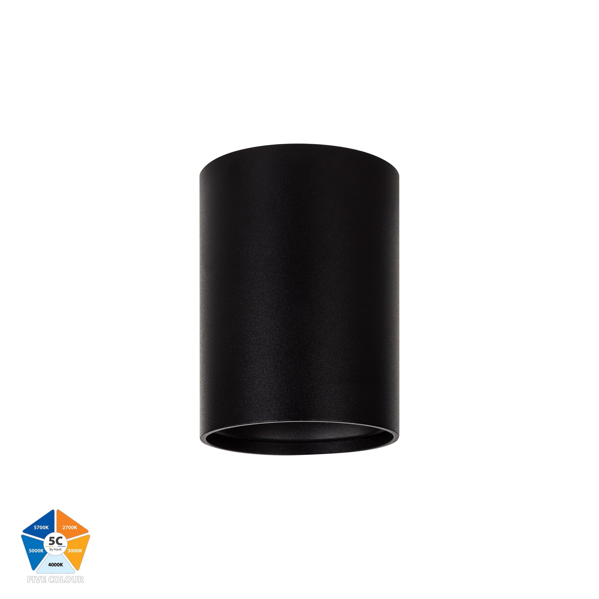HV5841S-BLK | HV5841S-BLK-12V - Nella Black 7w Surface Mounted LED Downlight