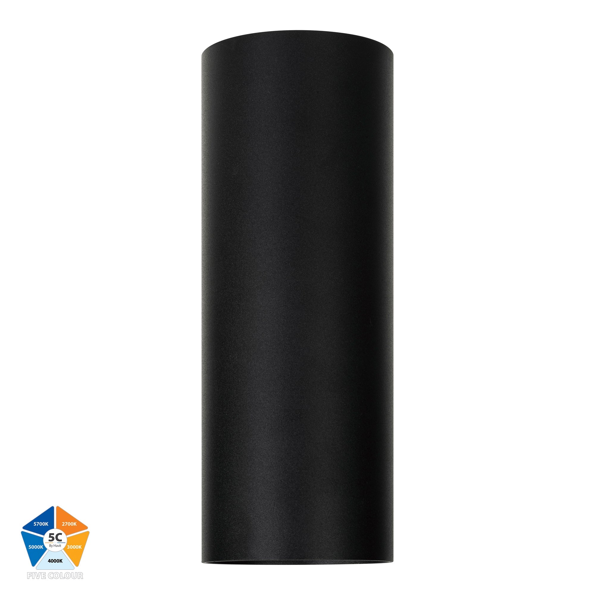 HV5842S-BLK-EXT | HV5842S-BLK-EXT-12V - Nella Black 12w Surface Mounted LED Downlight