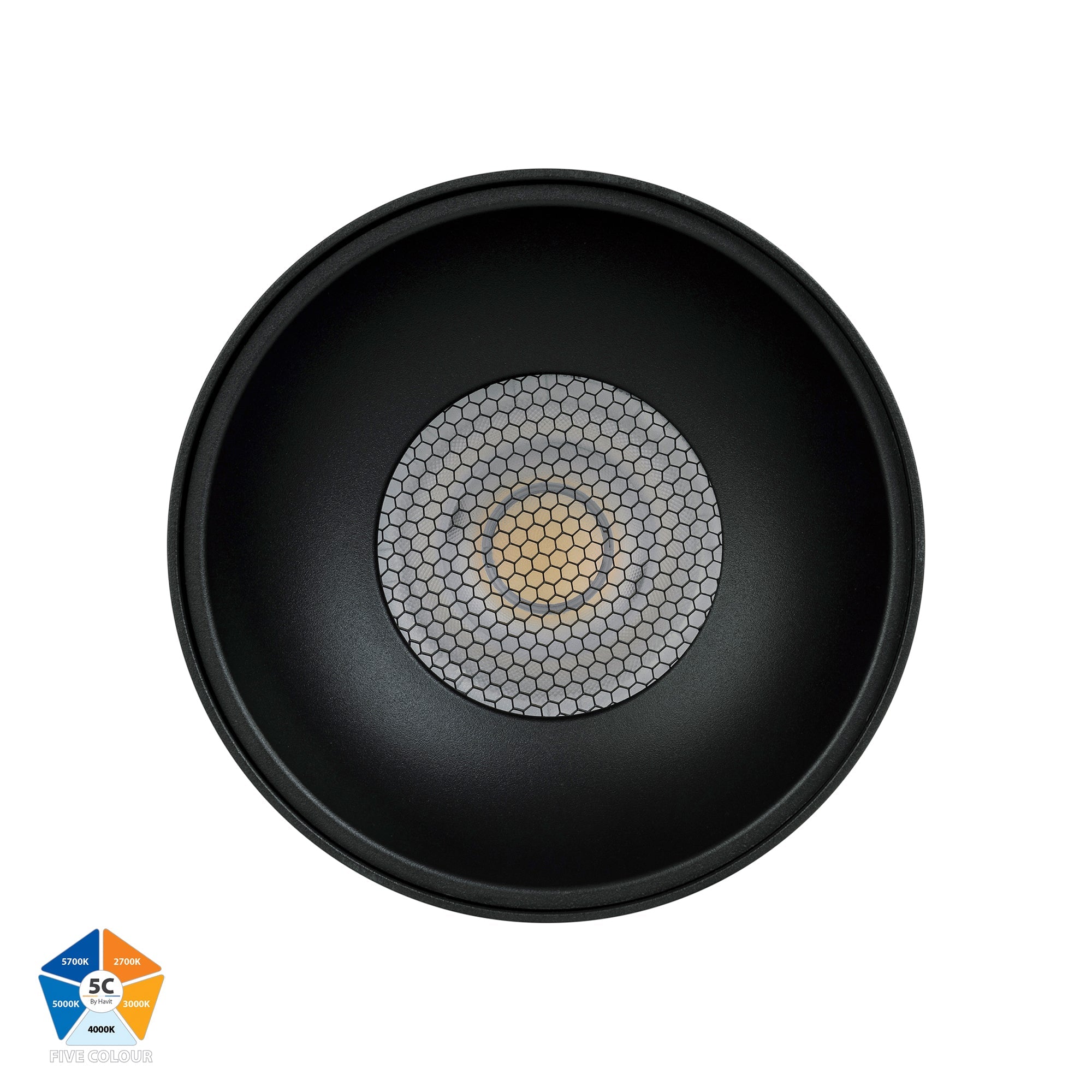 HV5843S-BLK | HV5843S-BLK-12V - Nella Black 18w Surface Mounted LED Downlight