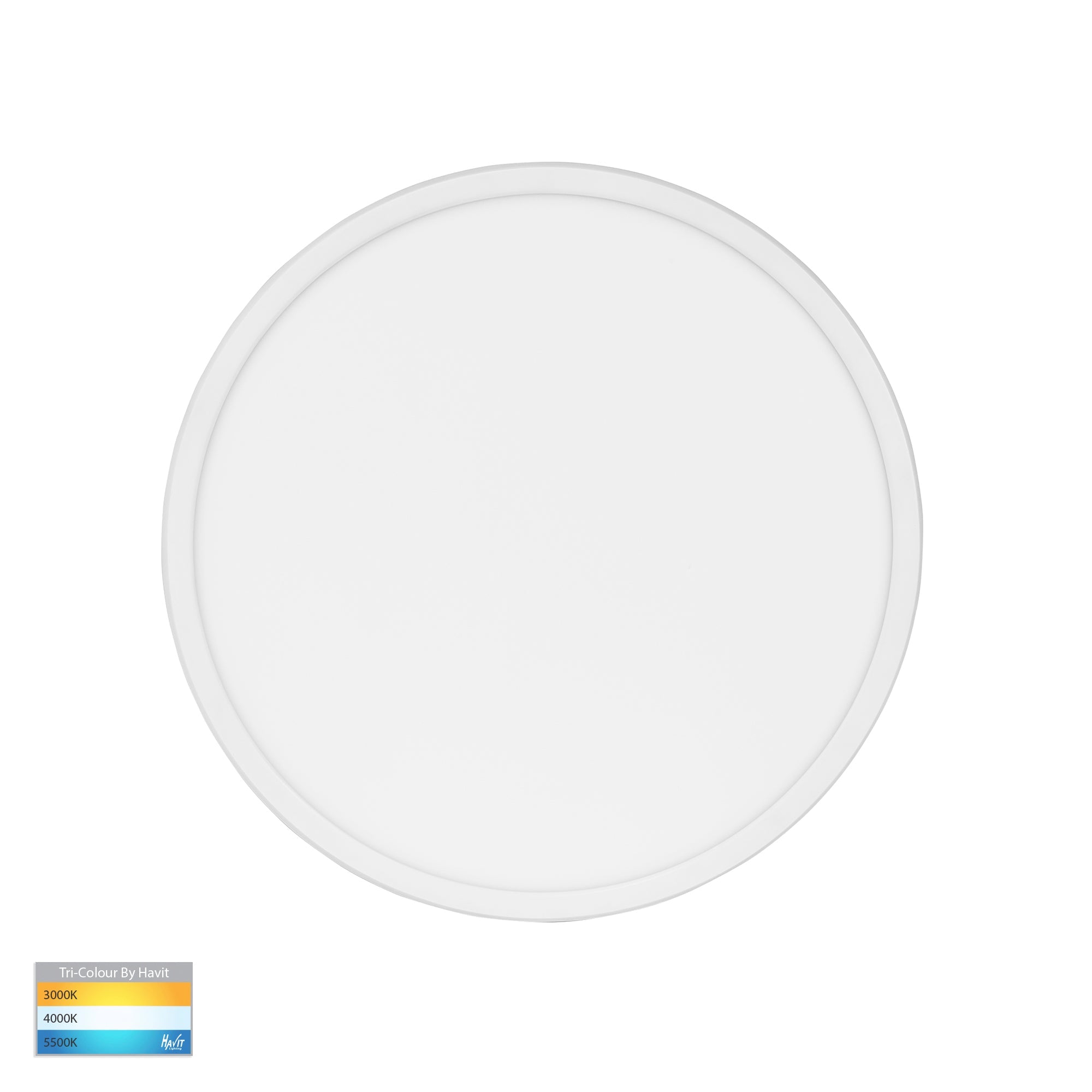 HV5877T-WHT - Slim White 24w LED Ceiling Mounted Oyster Light