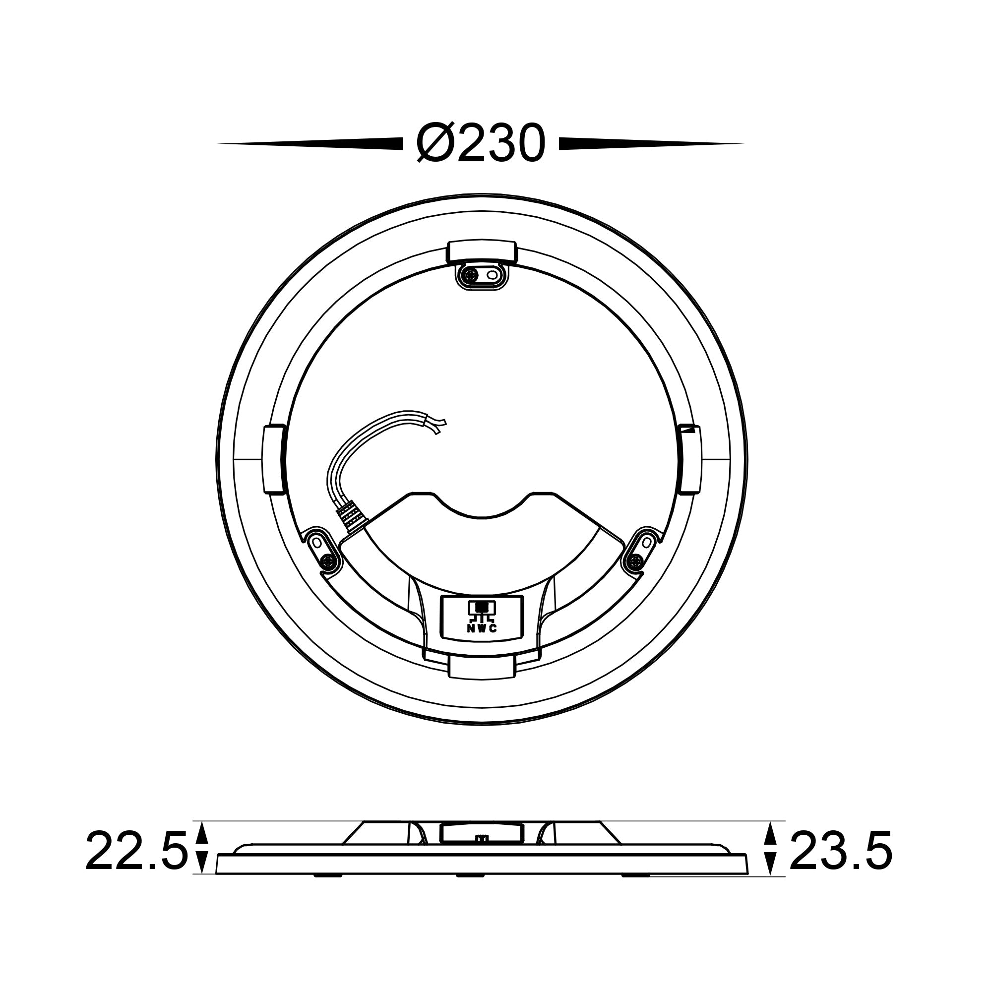 HV5882T - 18w-26w Tri Colour LED Panel