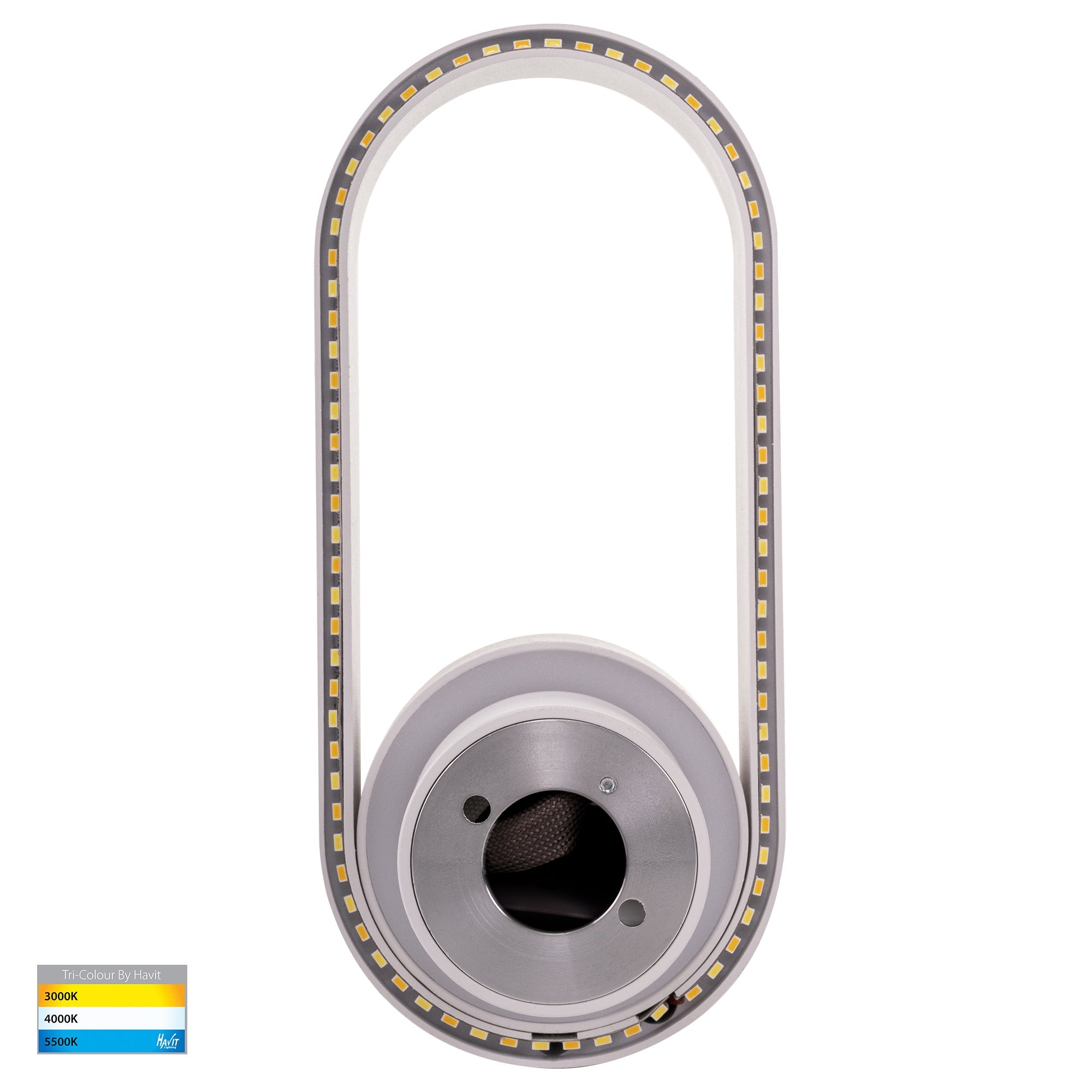 HV8080T-WHT - Ovale White Wall Light