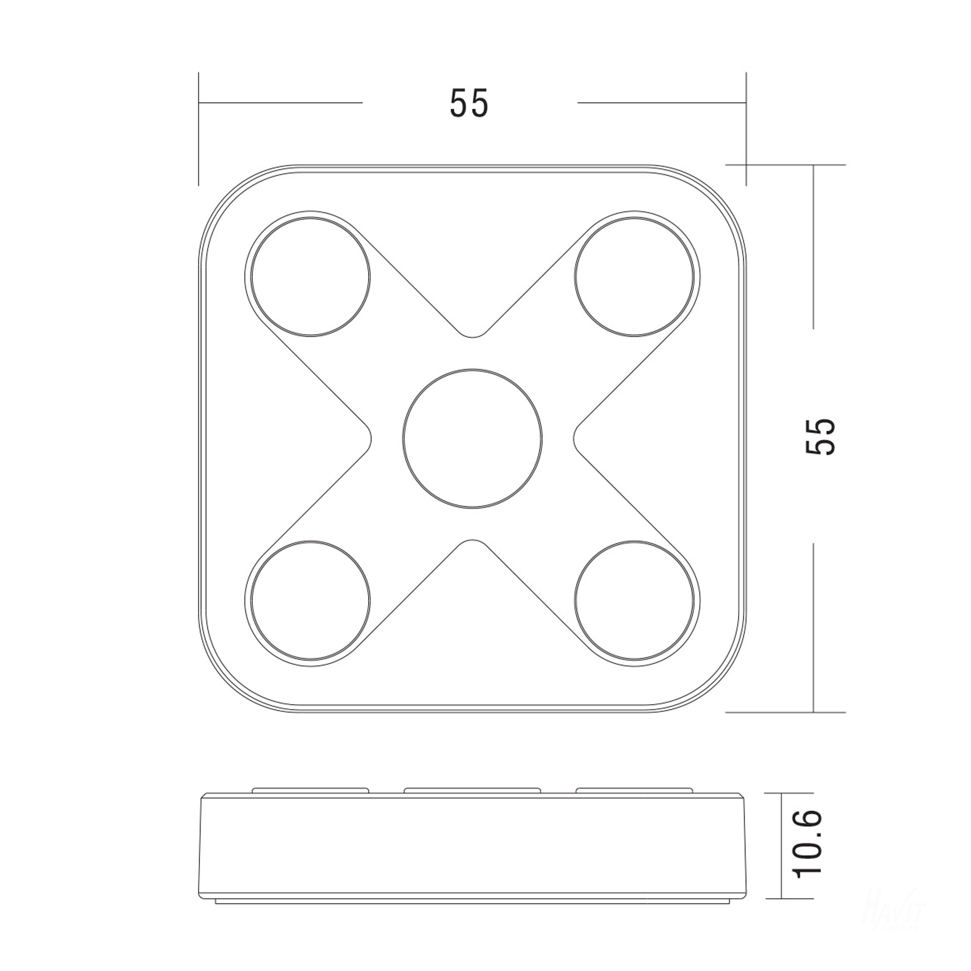 HV9101-ZB-5C - Zigbee LED Touch Controller