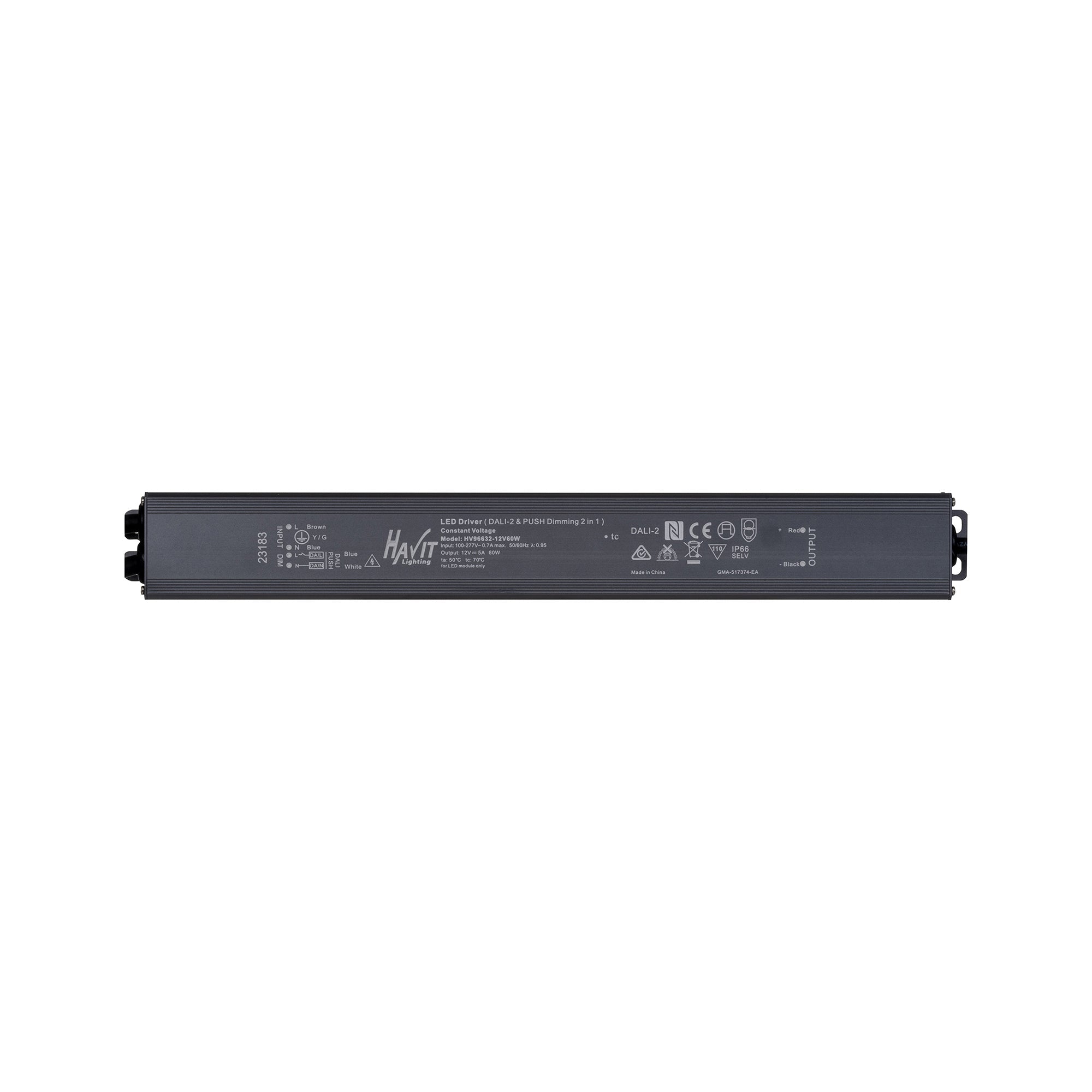 HV96632-60W - 60W Dali 2 + Push Dim Dimmable LED Driver