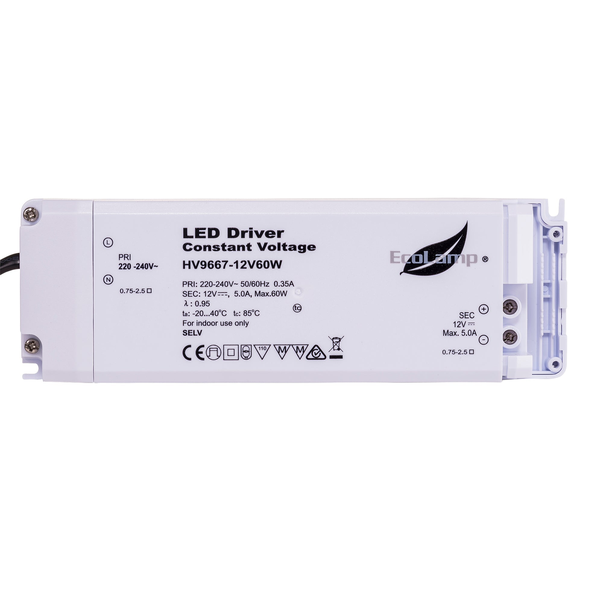 HV9667-75W - 75w Indoor IP20 Constant Voltage LED Driver