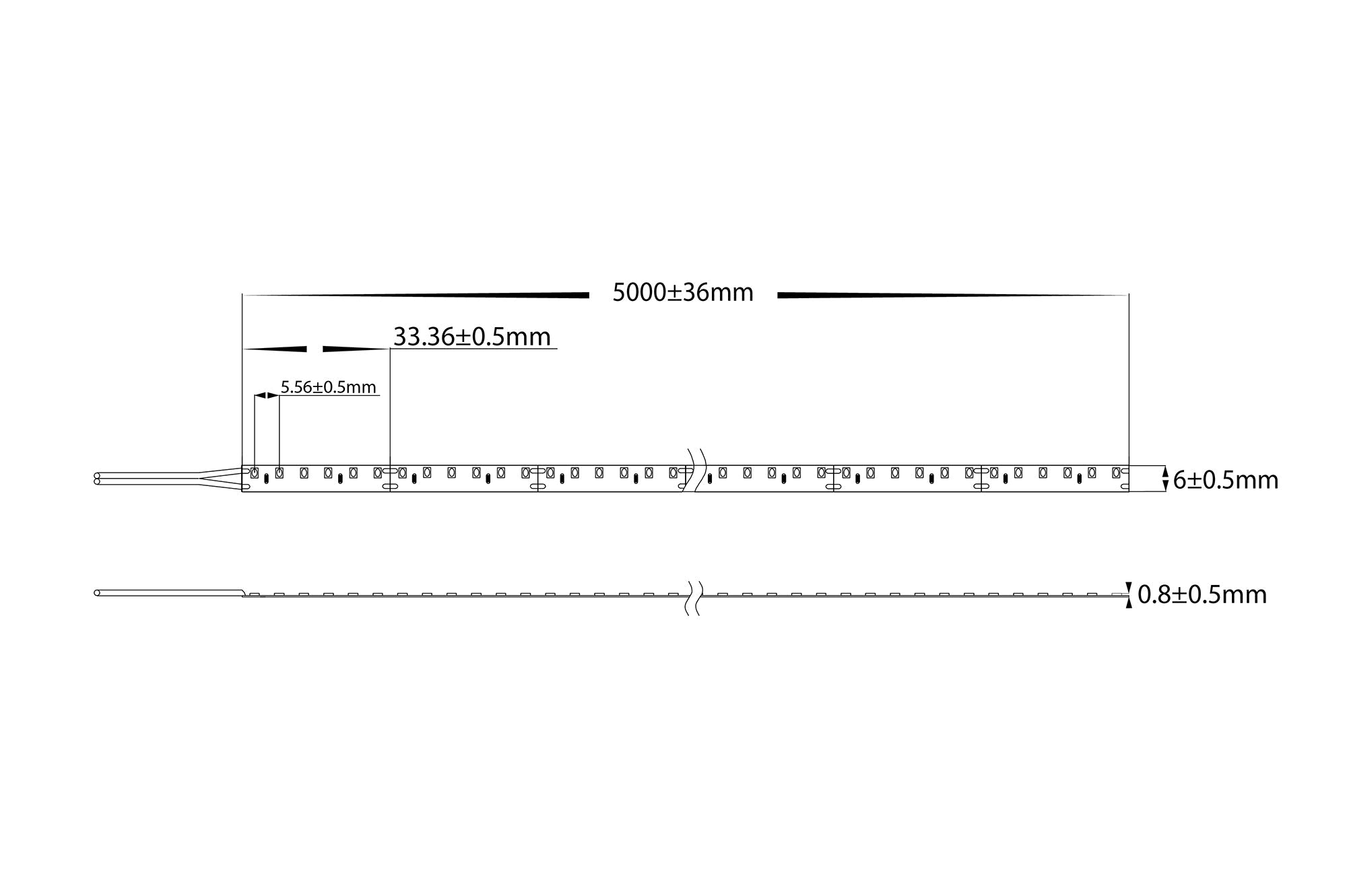 HV9723-IP20-96SM-G - 7.7w IP20 Side Mounted LED Strip Green