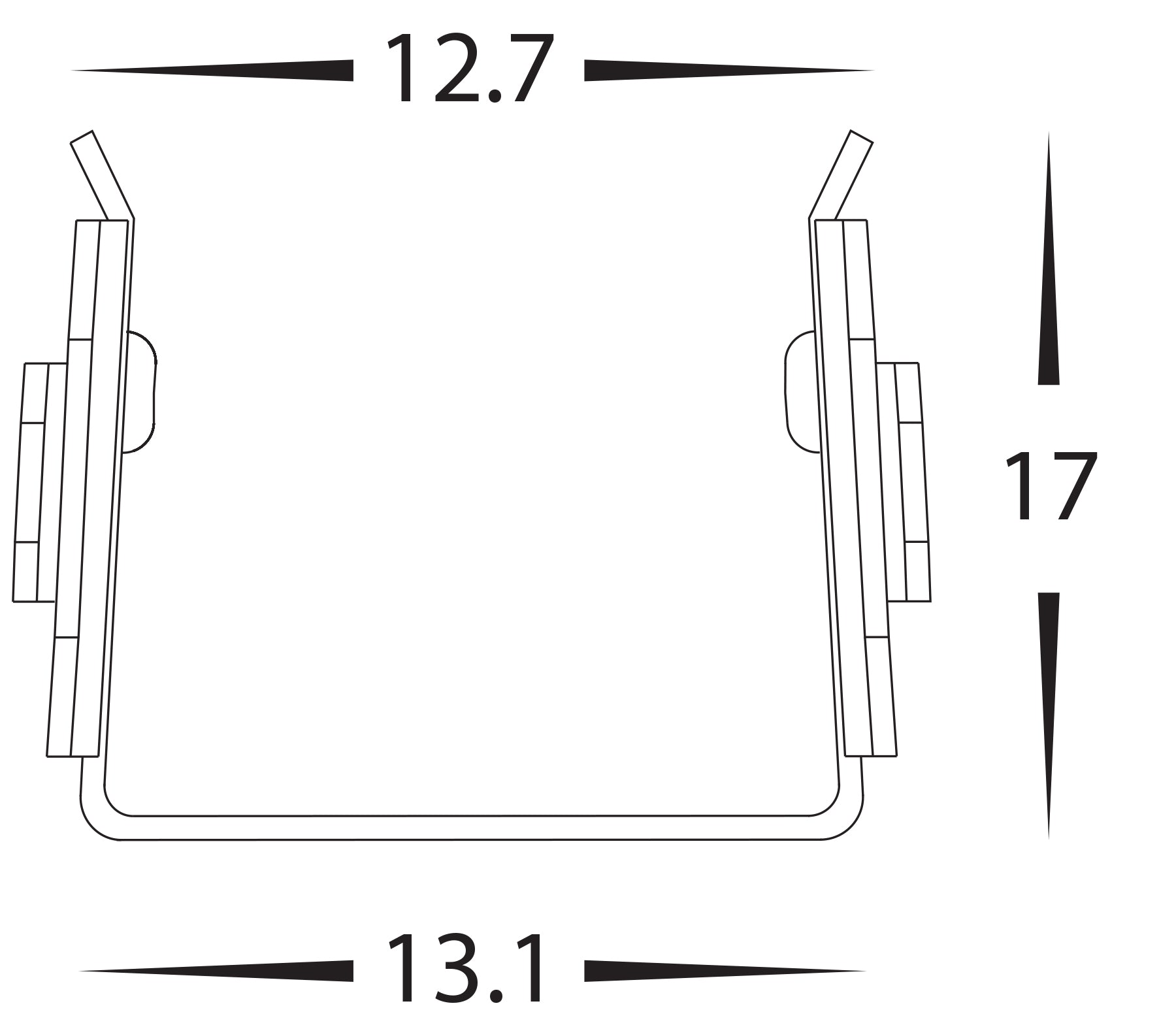 HV9795-ALU-BEND - Bendable Channel to suit HV9795 HAVIFLEX