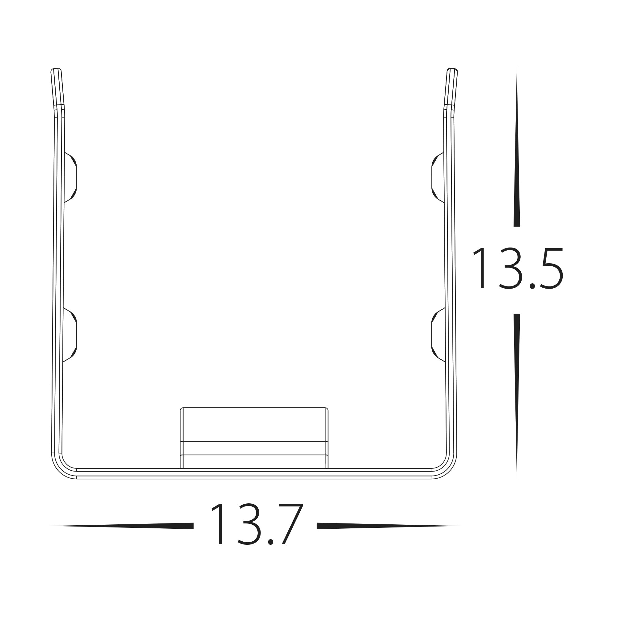 HV9796-ALU-BEND - Bendable Channel to suit HV9796 HAVIFLEX
