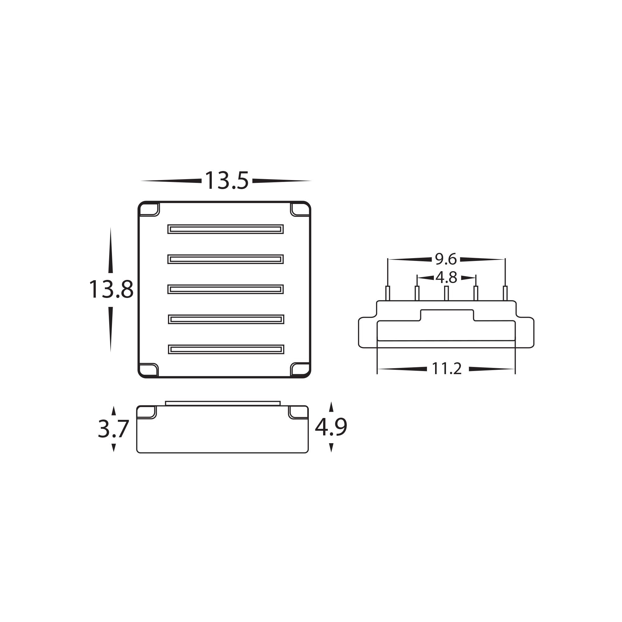 HV9963 - LED Strip Joiner to suit IP20 12mm PCB RGBC or RGBW LED Strip