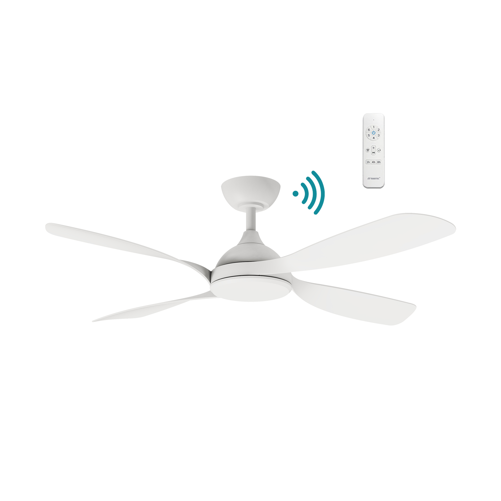 Hampton DC 1320mm 4 ABS Blade WIFI & Remote Control Ceiling Fan