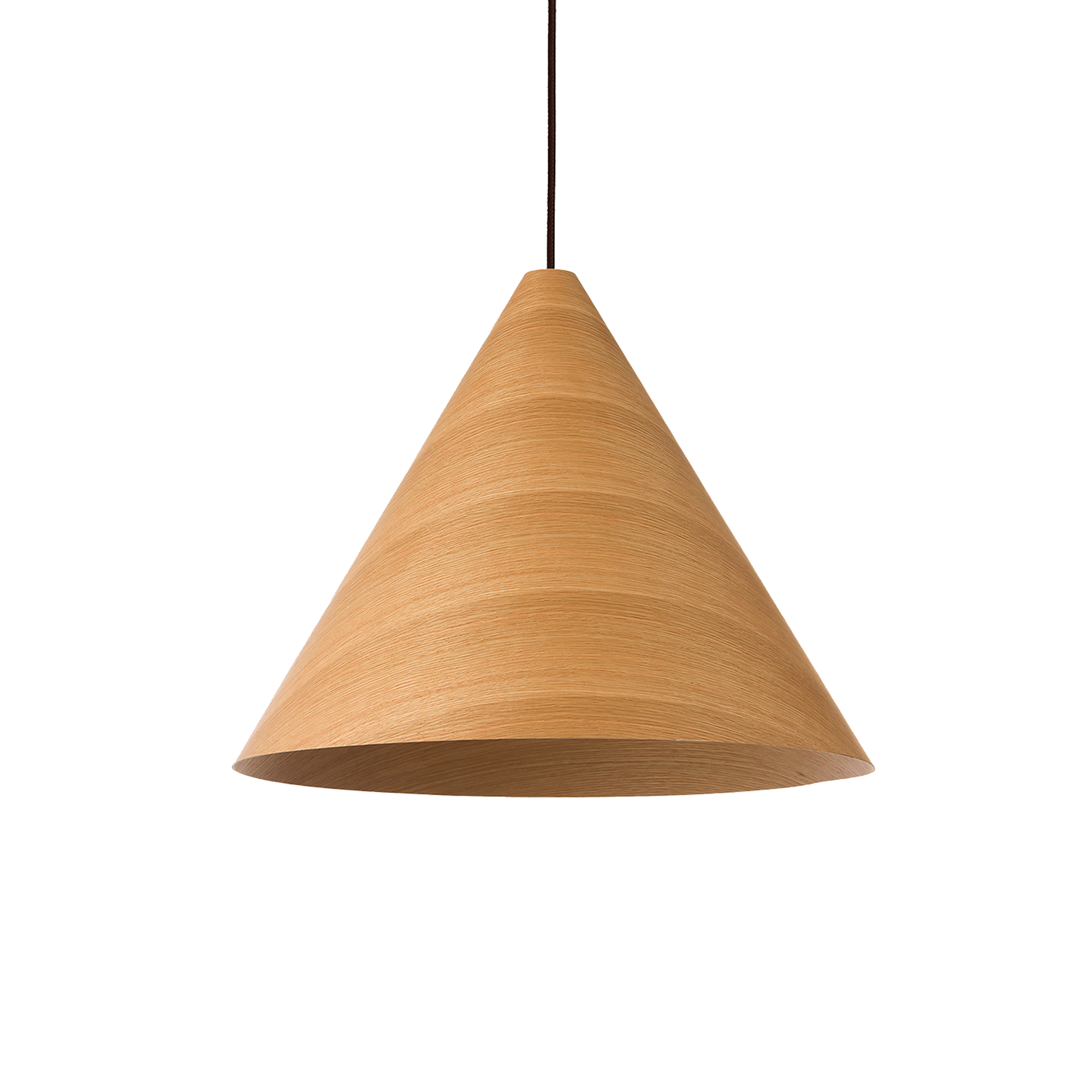 Hugo 1 Light E27 Conical Pendant