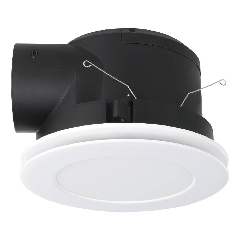 Samba White Round Exhaust Fan with 10W 3CCT LED Light