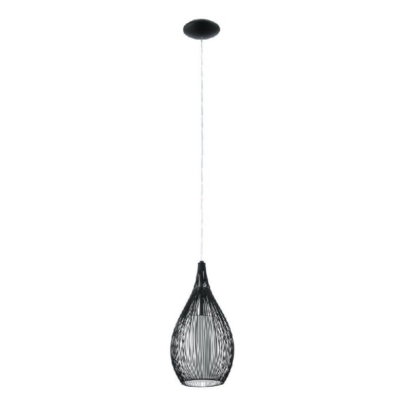 Razoni Black 1 Light E27 Pendant - Small