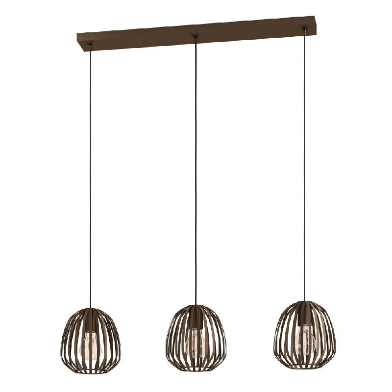 Espinal Bronze 3 Light E27 Bar Pendant