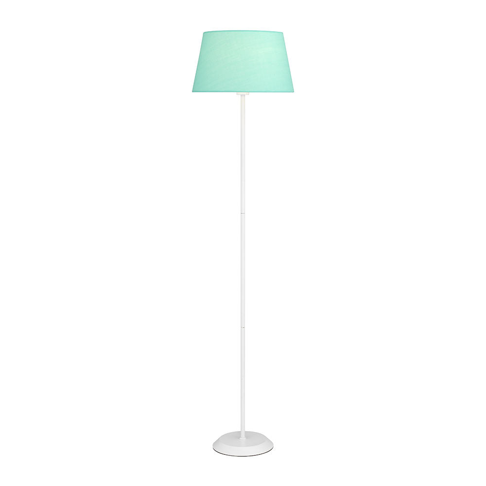 Jaxon White/Wheat, White/Green, Gold/Ivory or Black/Blue Floor Lamp