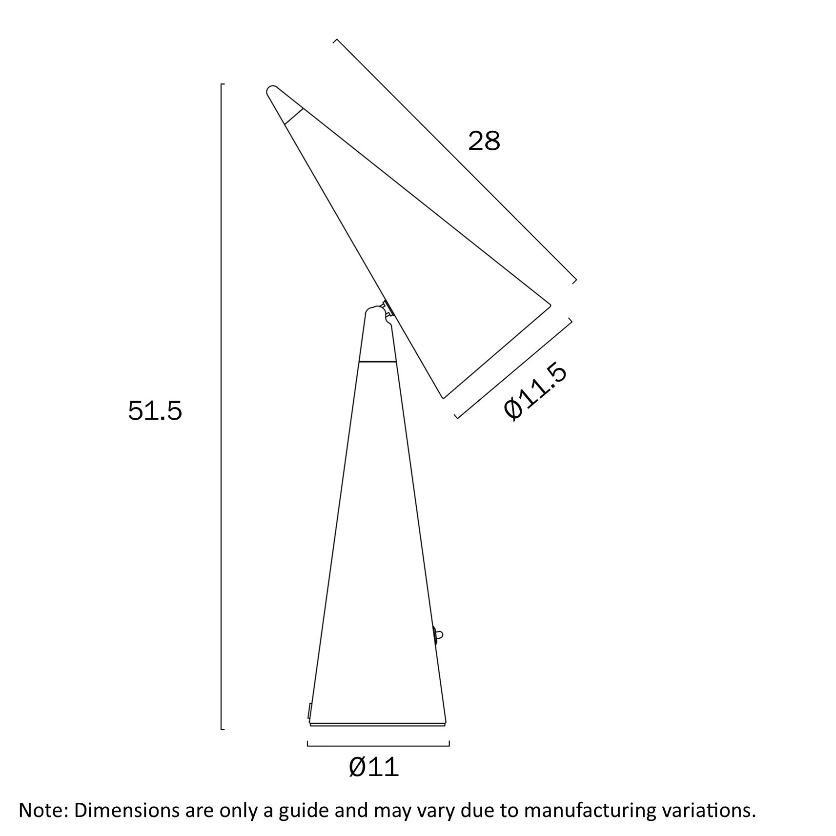Jibara Black/Brass or Beige/Brass Table Lamp