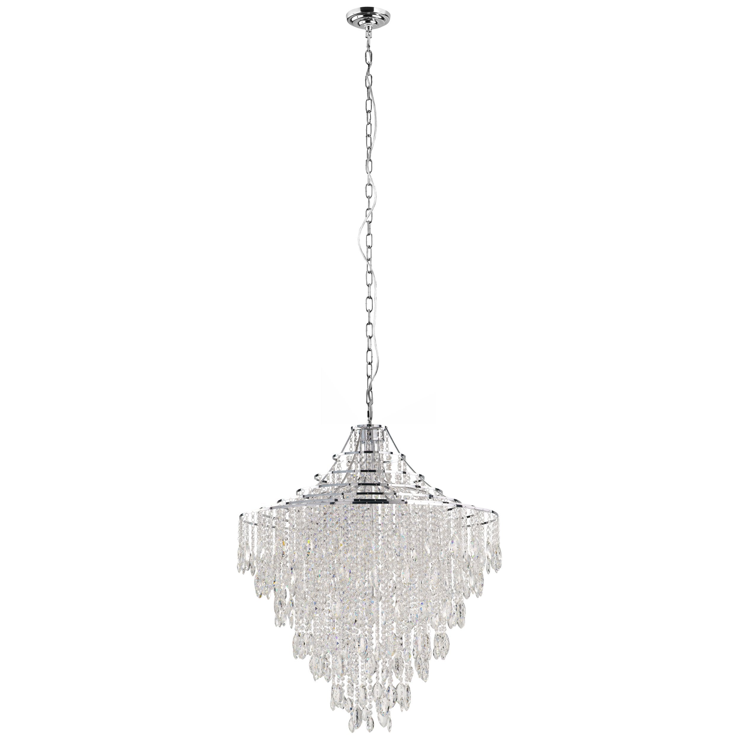 BEIRES PENDANT LIGHT 9X40W E14 CHR/CRYSTAL