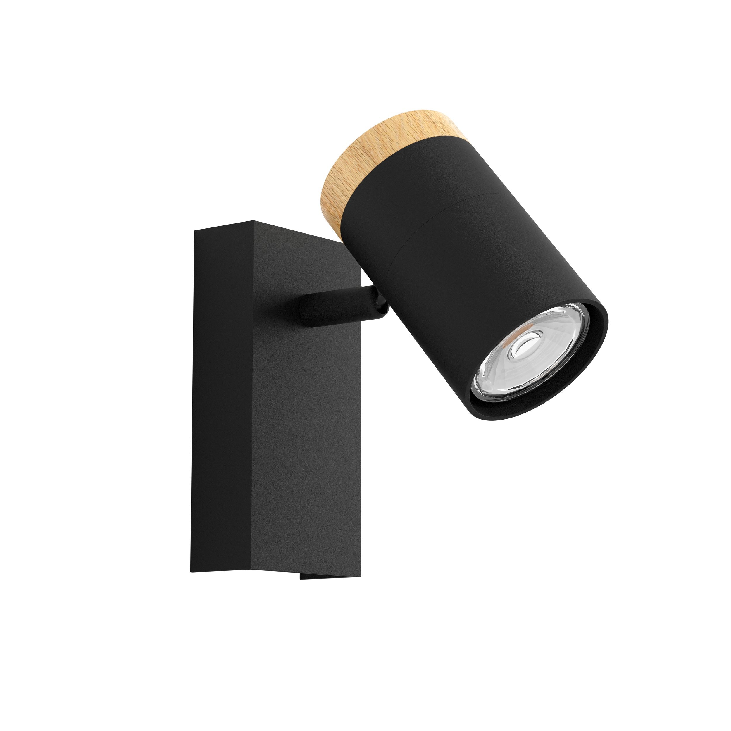 CARTAGENA SPOT LIGHT 1X5W LED 4000K BLACK/WOOD