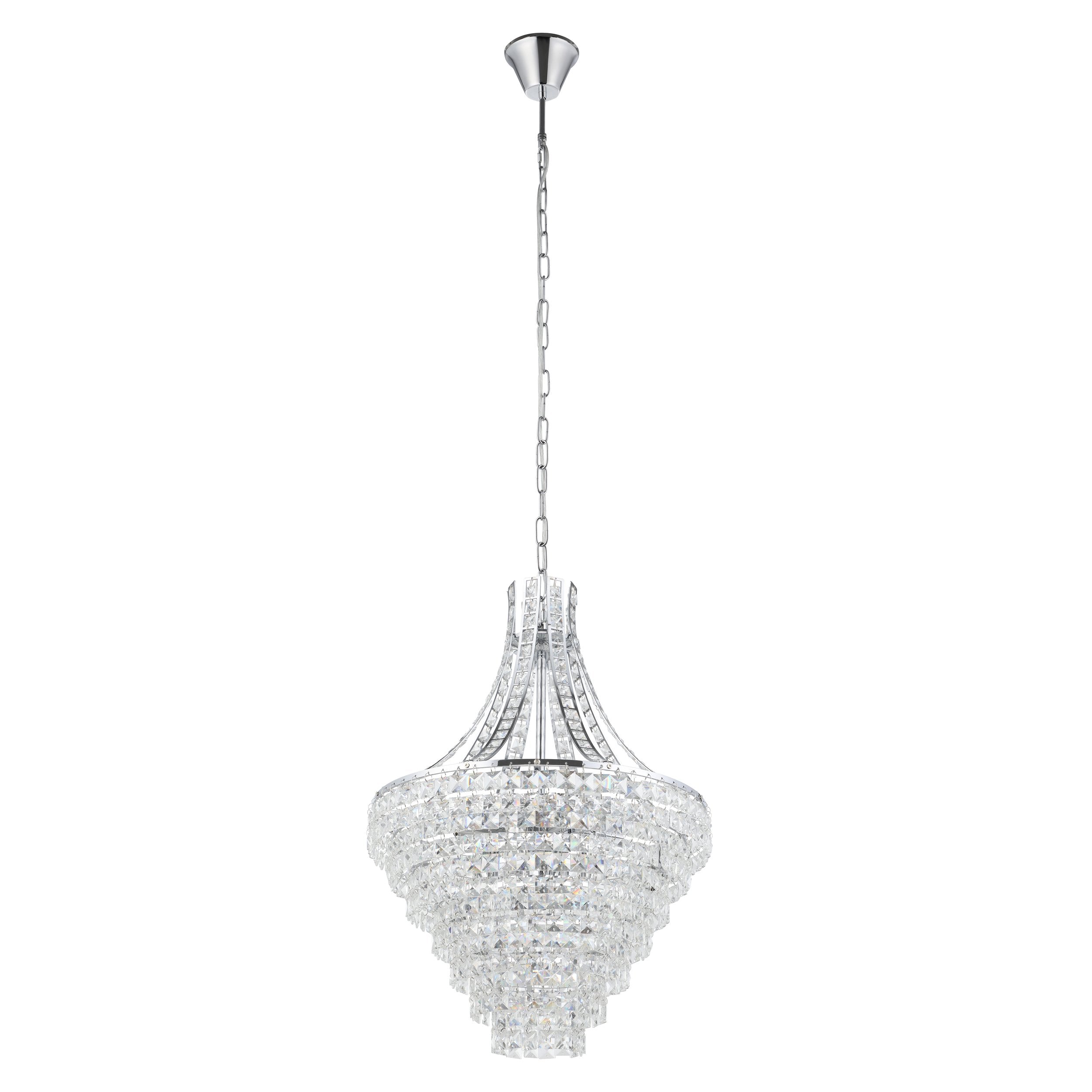 BEIRES PENDANT LIGHT 8X40W E14 CHR/CRYSTAL