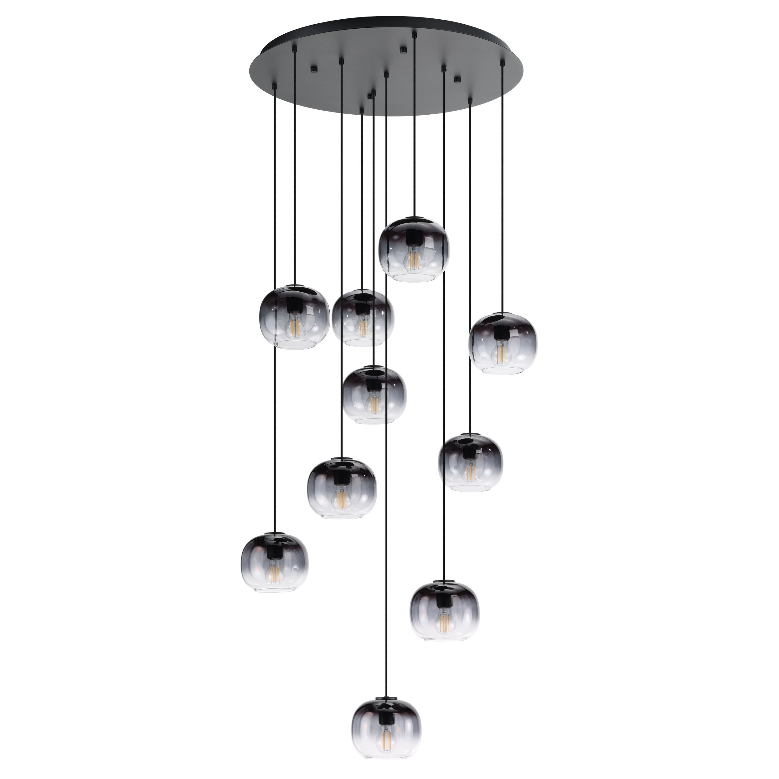 OILELLA PENDANT LIGHT 10X40W E27 BLACK/BLACK TR