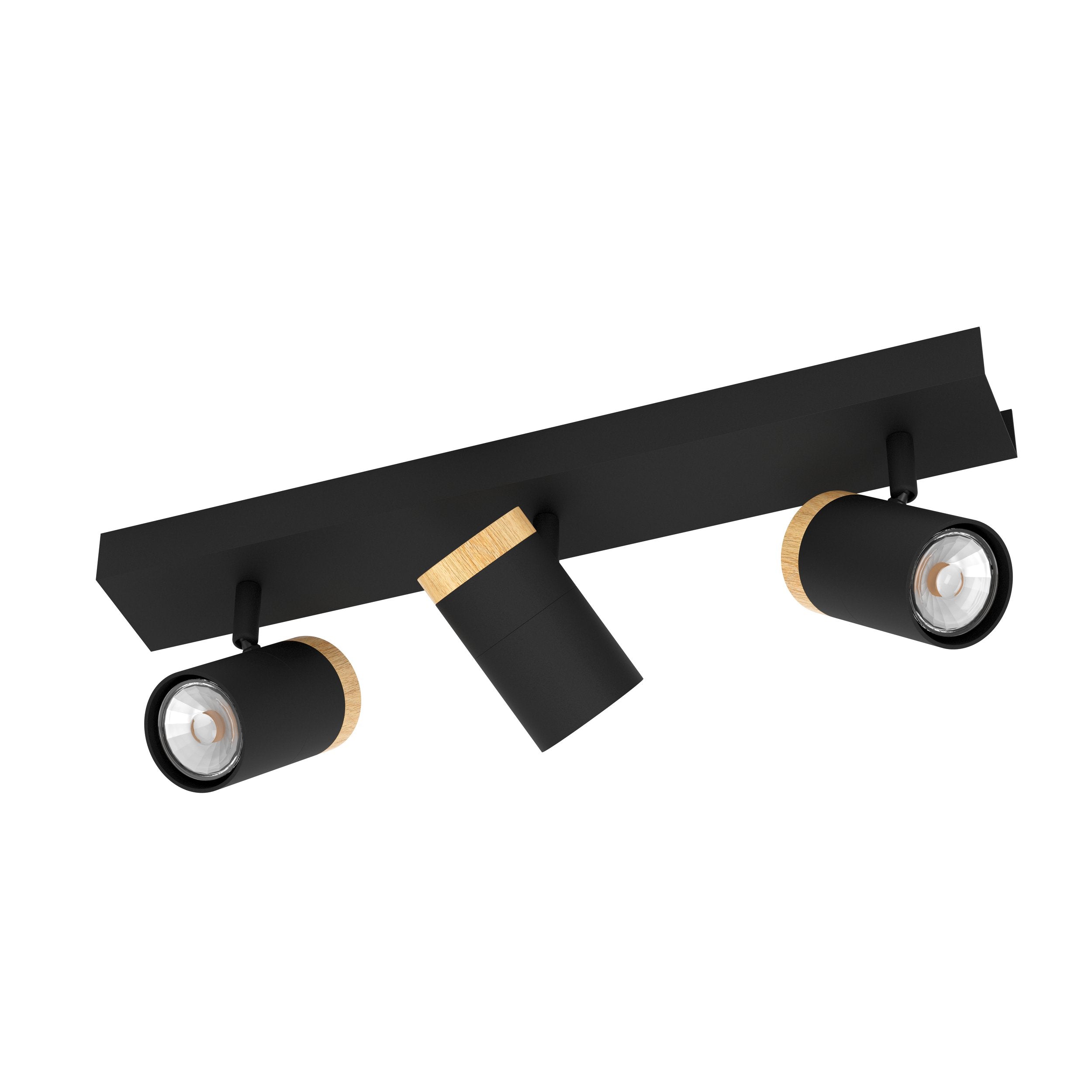 CARTAGENA SPOT LIGHT 3X5W LED 4000K BLACK/WOOD