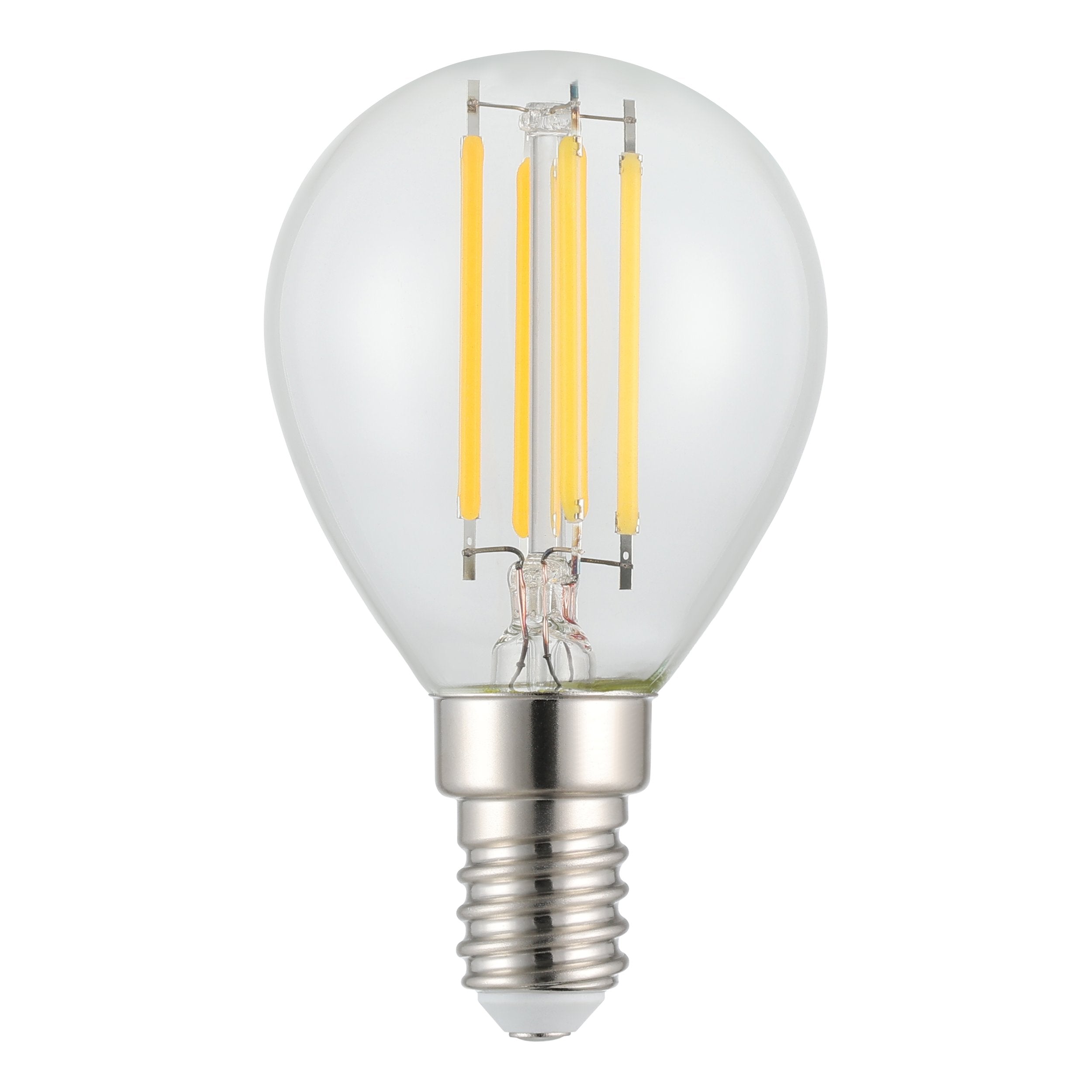 4W E14 5000K DIM LED FANCY ROUND CLEAR