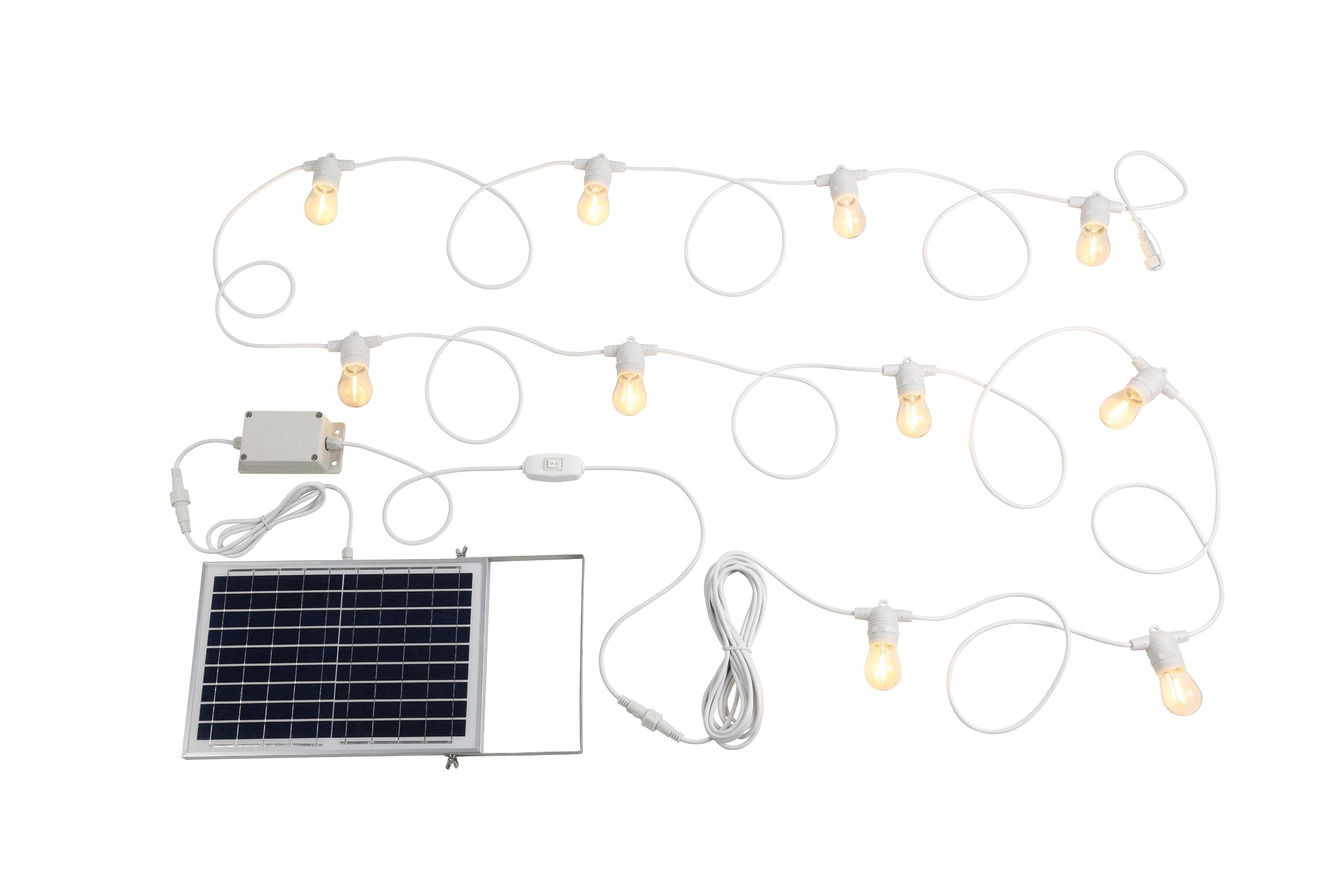 FESTOON 2 SOLAR KIT 10XE27 12V 2700K WHITE