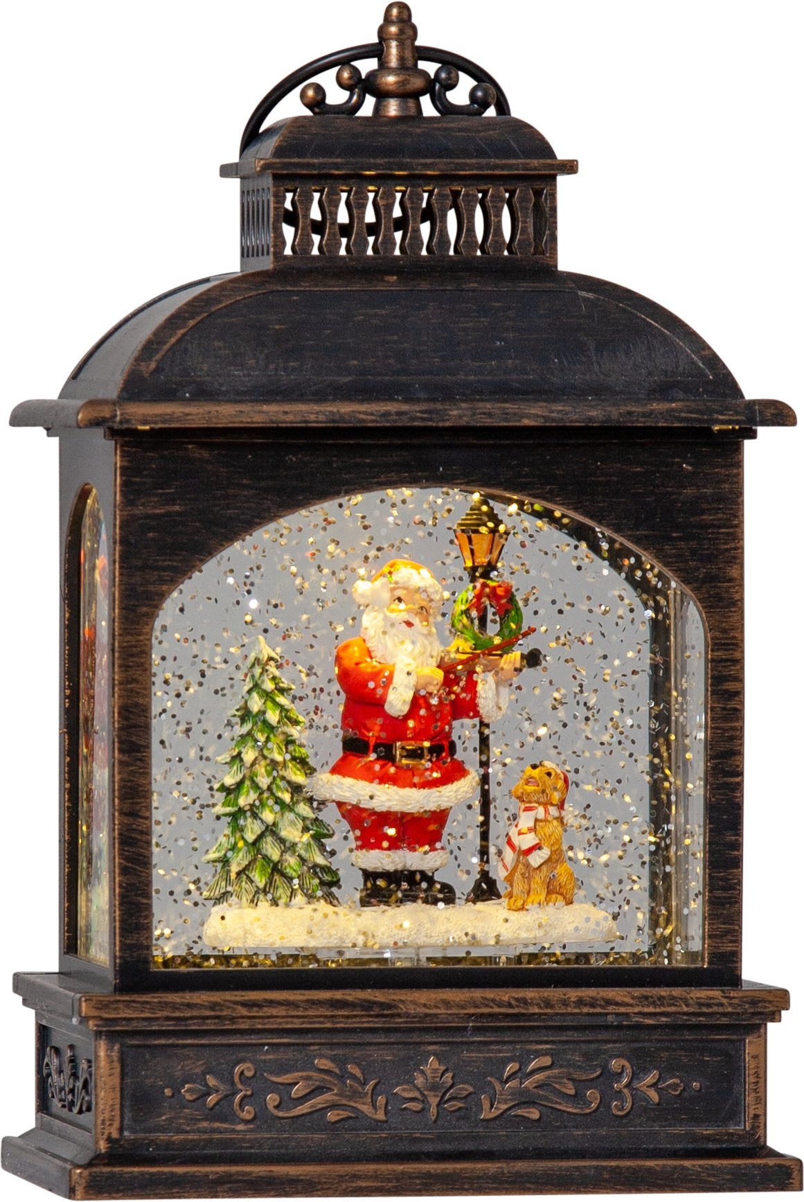XMAS VINTER SANTA LANTERN BRZ
