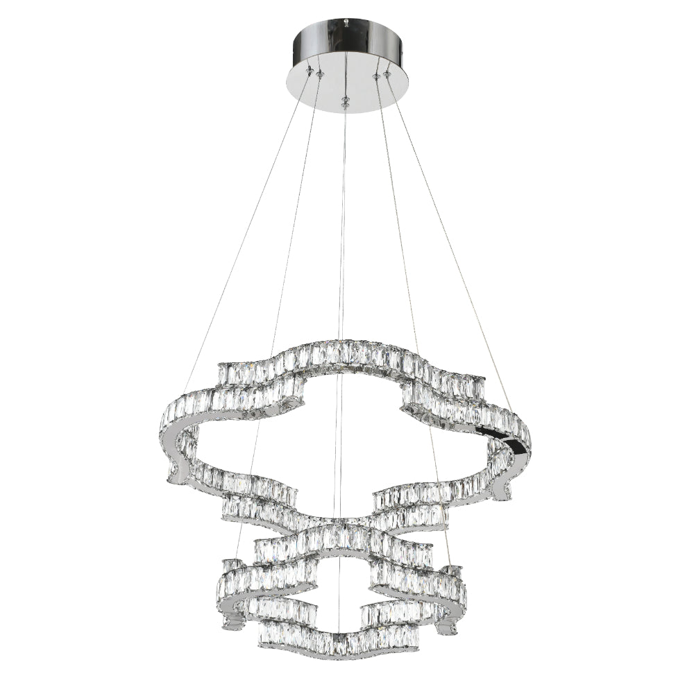 Jura Gold or Chrome 100W CCT 2 Tier LED Pendant