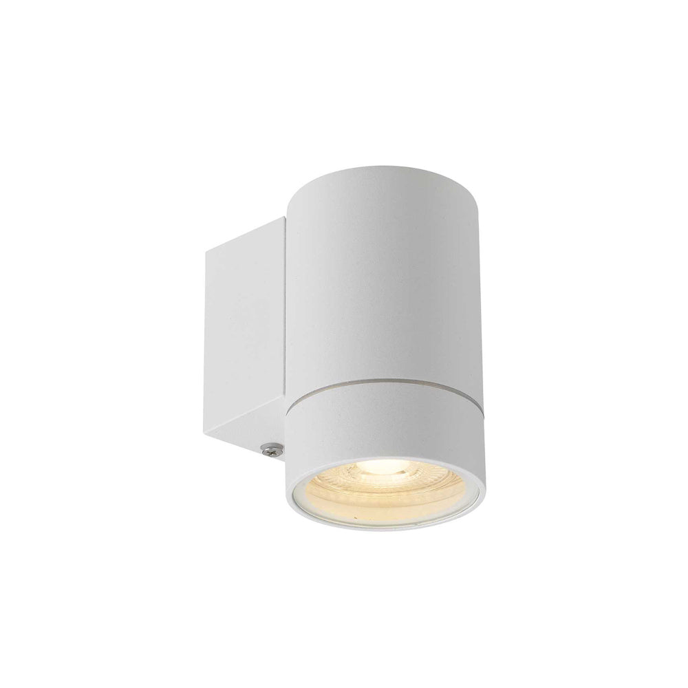 Kman White, Silver or Black GU10 IP54 Fixed Down Exterior Wall Light