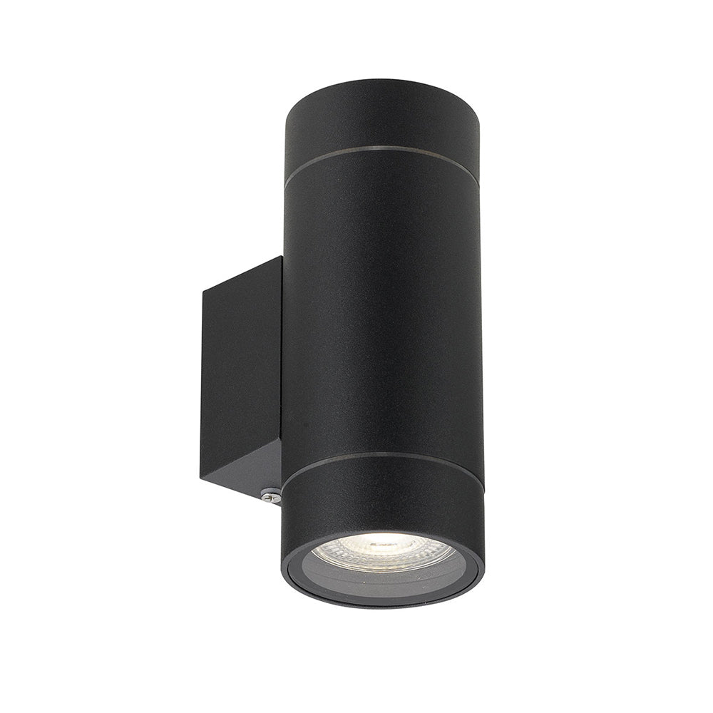 Kman White, Silver or Black GU10 IP54 Up/Down Exterior Wall Light