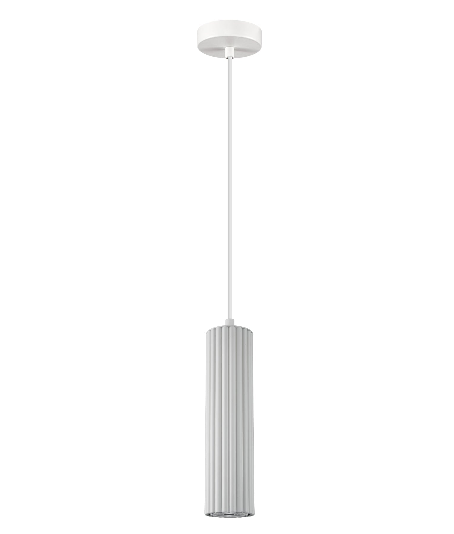 KOLONNE: Interior GU10 Ribbed Cylinder Pendant Lights